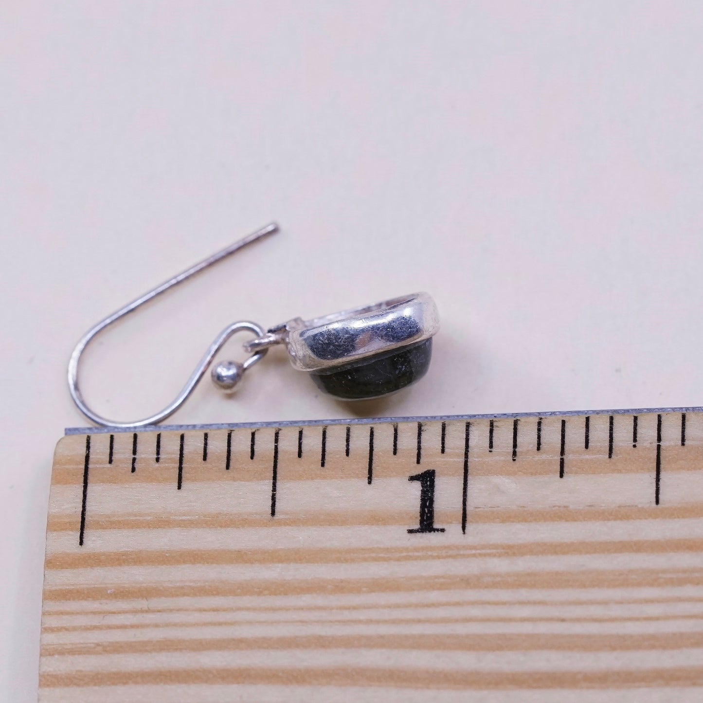 Vintage Sterling 925 silver handmade earrings with labradorite drops