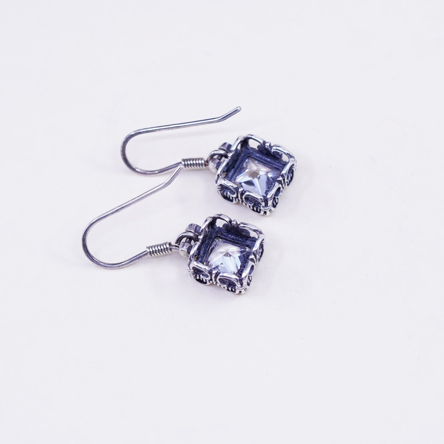 SILPADA RARE W0975 Uptown Cubic Zirconia Sterling 925 Silver Earrings RETIRED