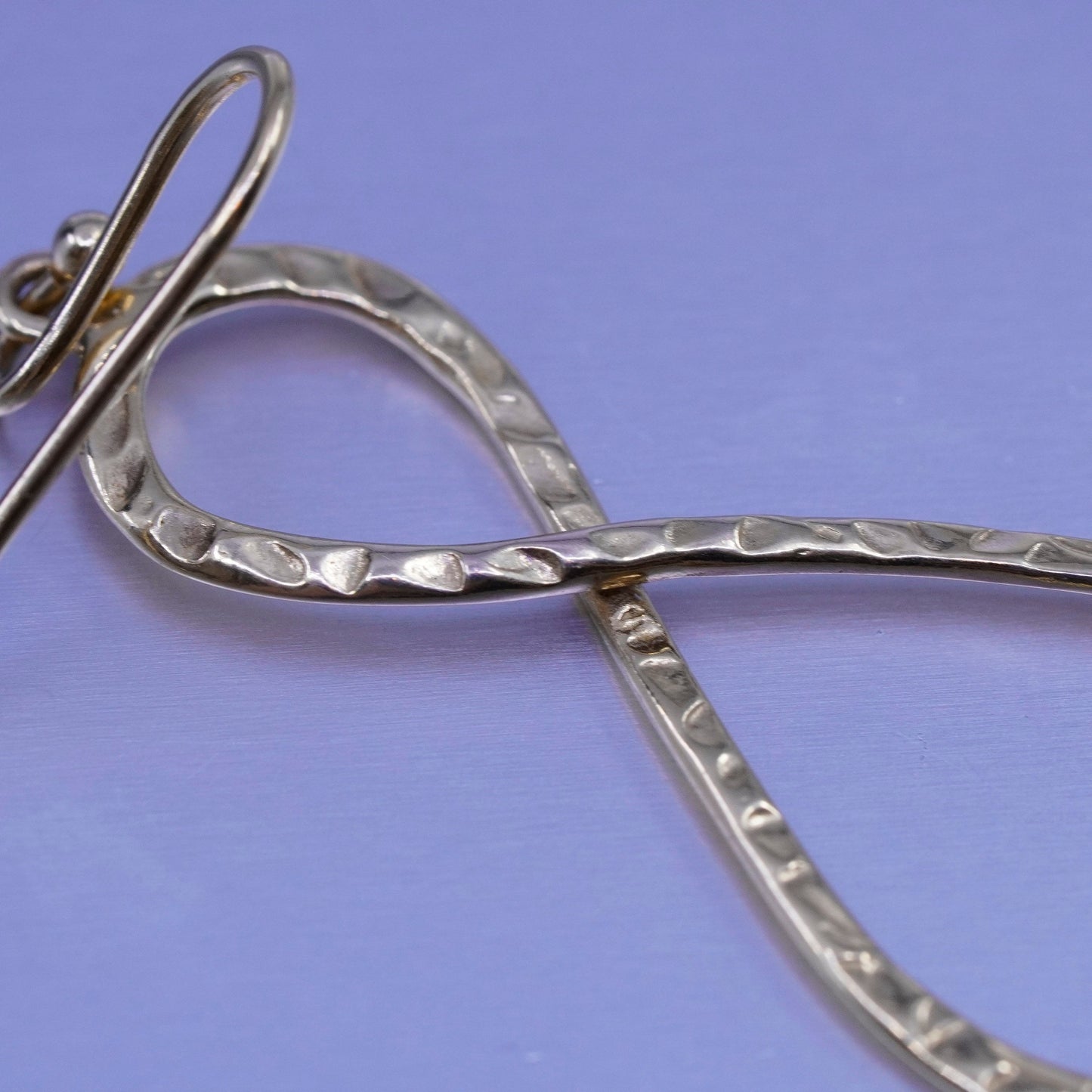 Lirm vermeil gold filled Sterling 925 silver infinity endless loop earrings