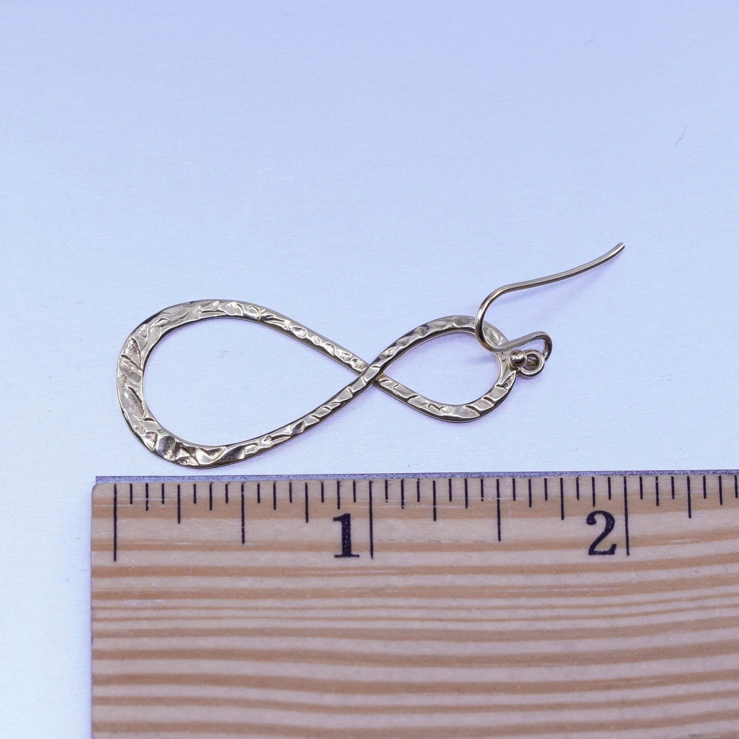 Lirm vermeil gold filled Sterling 925 silver infinity endless loop earrings