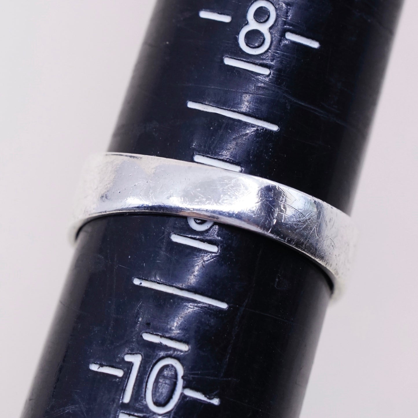 sz 9, Native American sterling silver handmade 925 ring w/ turquoise N beads
