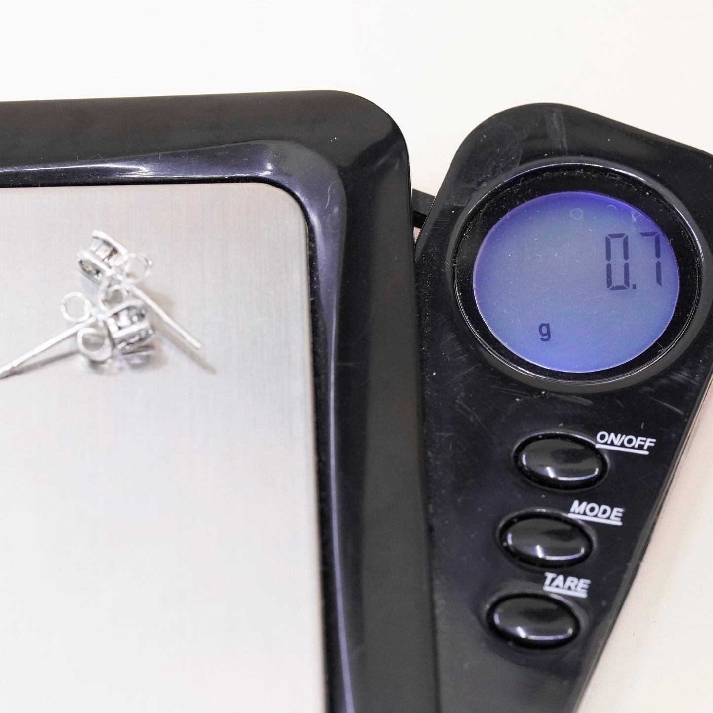 3mm, Vintage sterling 925 silver cz studs, minimalist earrings