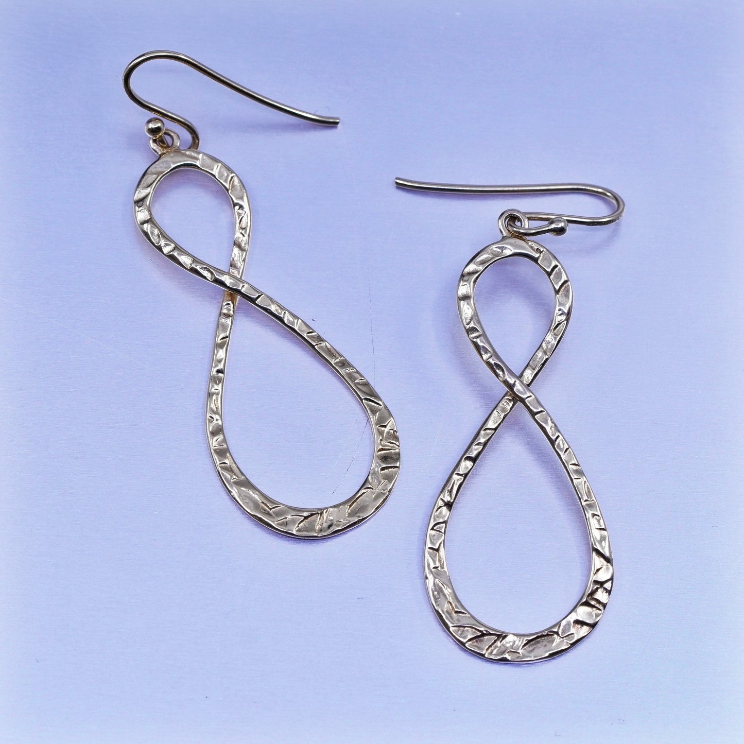 Lirm vermeil gold filled Sterling 925 silver infinity endless loop earrings