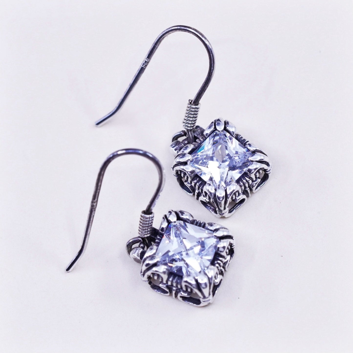 SILPADA RARE W0975 Uptown Cubic Zirconia Sterling 925 Silver Earrings RETIRED