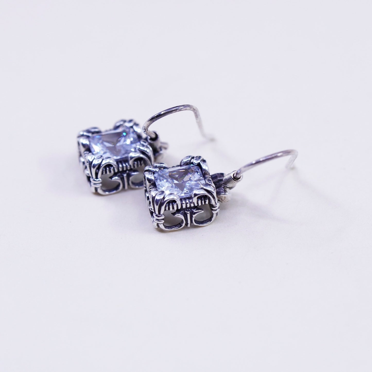 SILPADA RARE W0975 Uptown Cubic Zirconia Sterling 925 Silver Earrings RETIRED