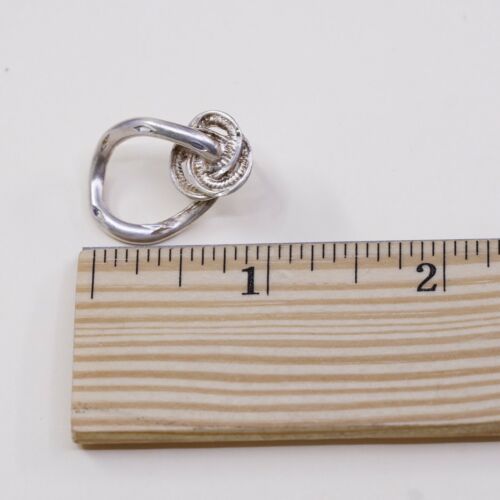 Vtg Silpada Handmade 925 Sterling Silver Circle Round Infinity Studs Earrings