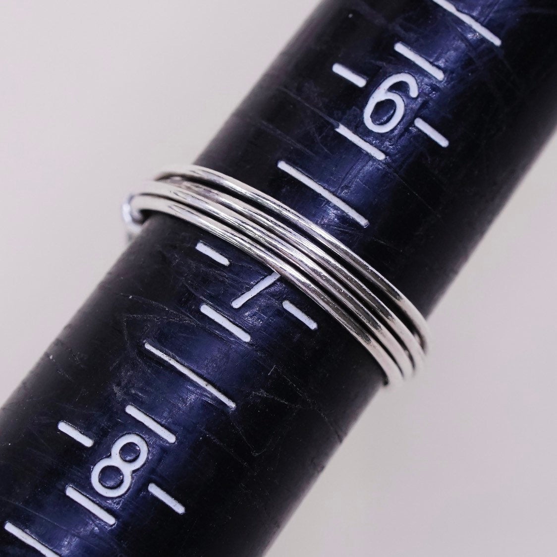 sz 6.75, sterling silver handmade ring, 925 wired ring w/ citrine glass