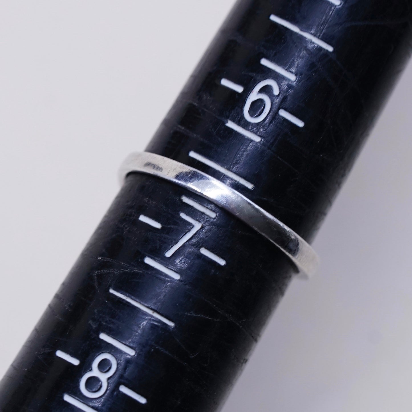Size 6.5, Vintage Sterling 925 silver handmade ring with marcasite, stamped 925