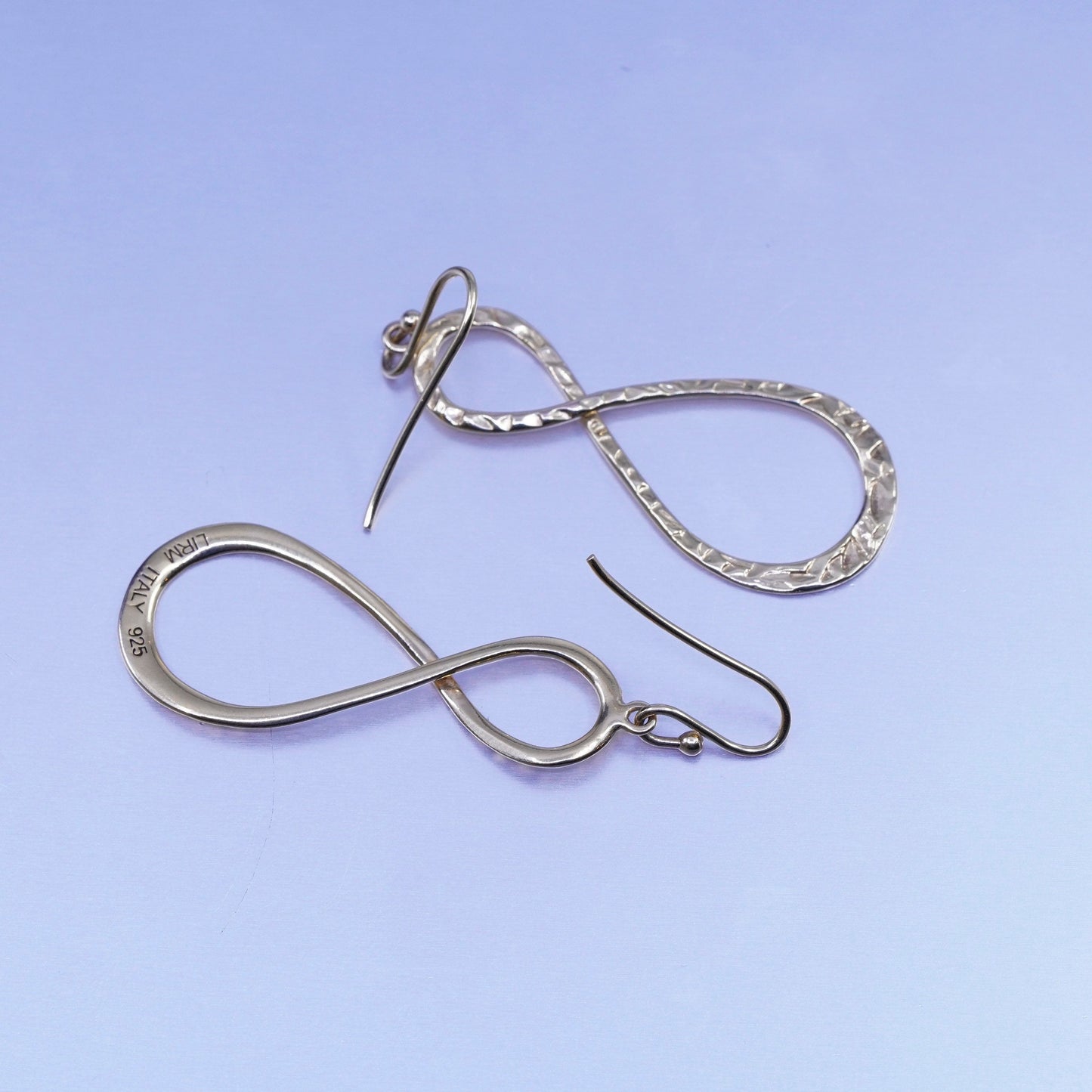 Lirm vermeil gold filled Sterling 925 silver infinity endless loop earrings