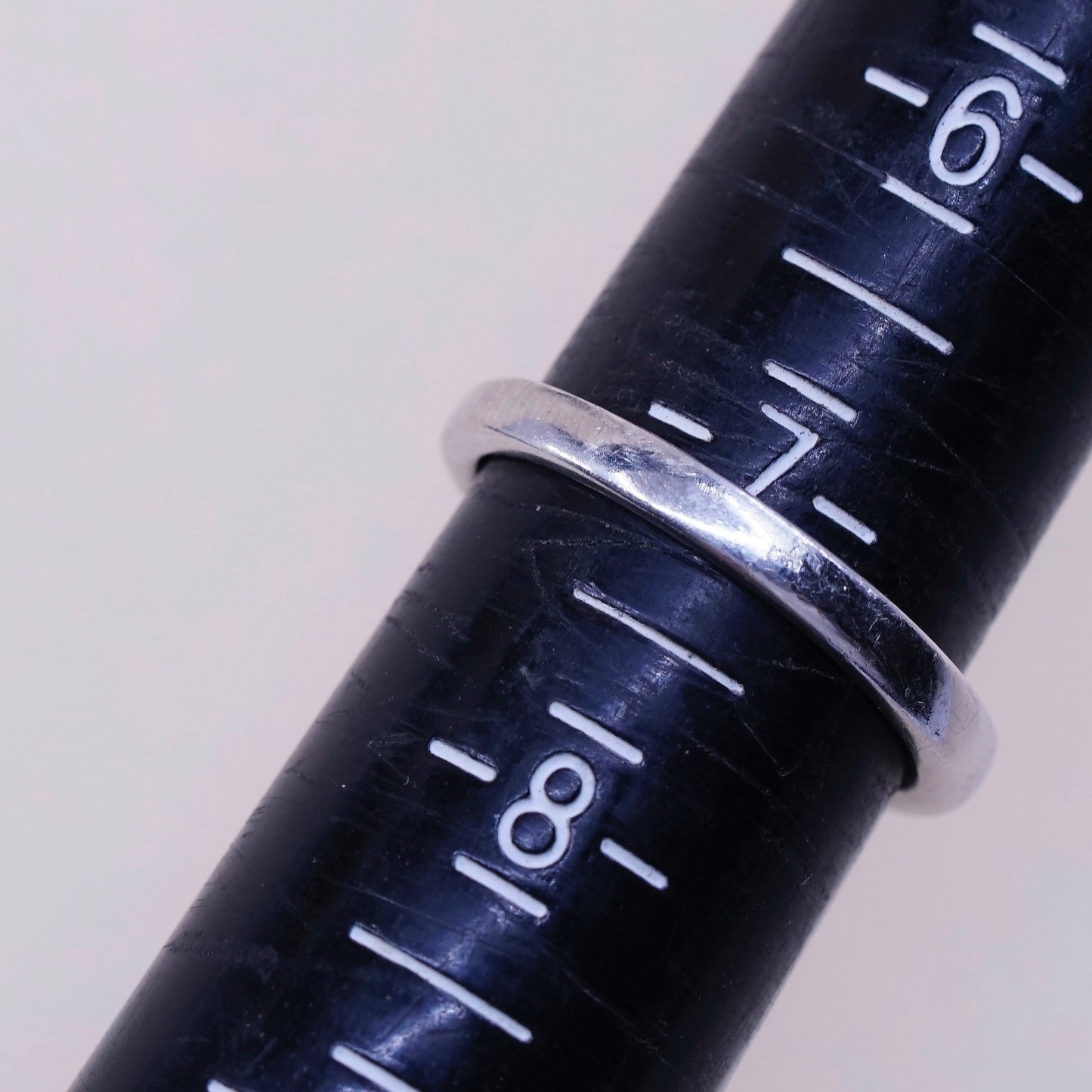 Size 7, vintage J&T Sterling silver handmade cocktail ring, 925 with amethyst