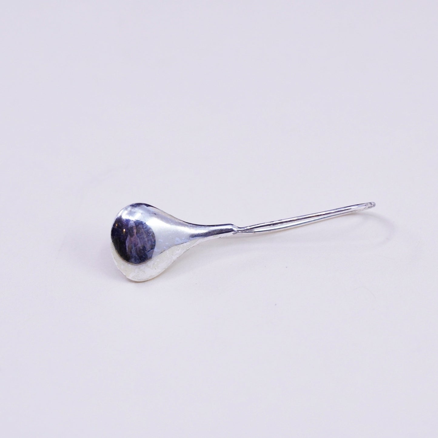 Vintage Sterling silver handmade earrings, 925 teardrop dangles
