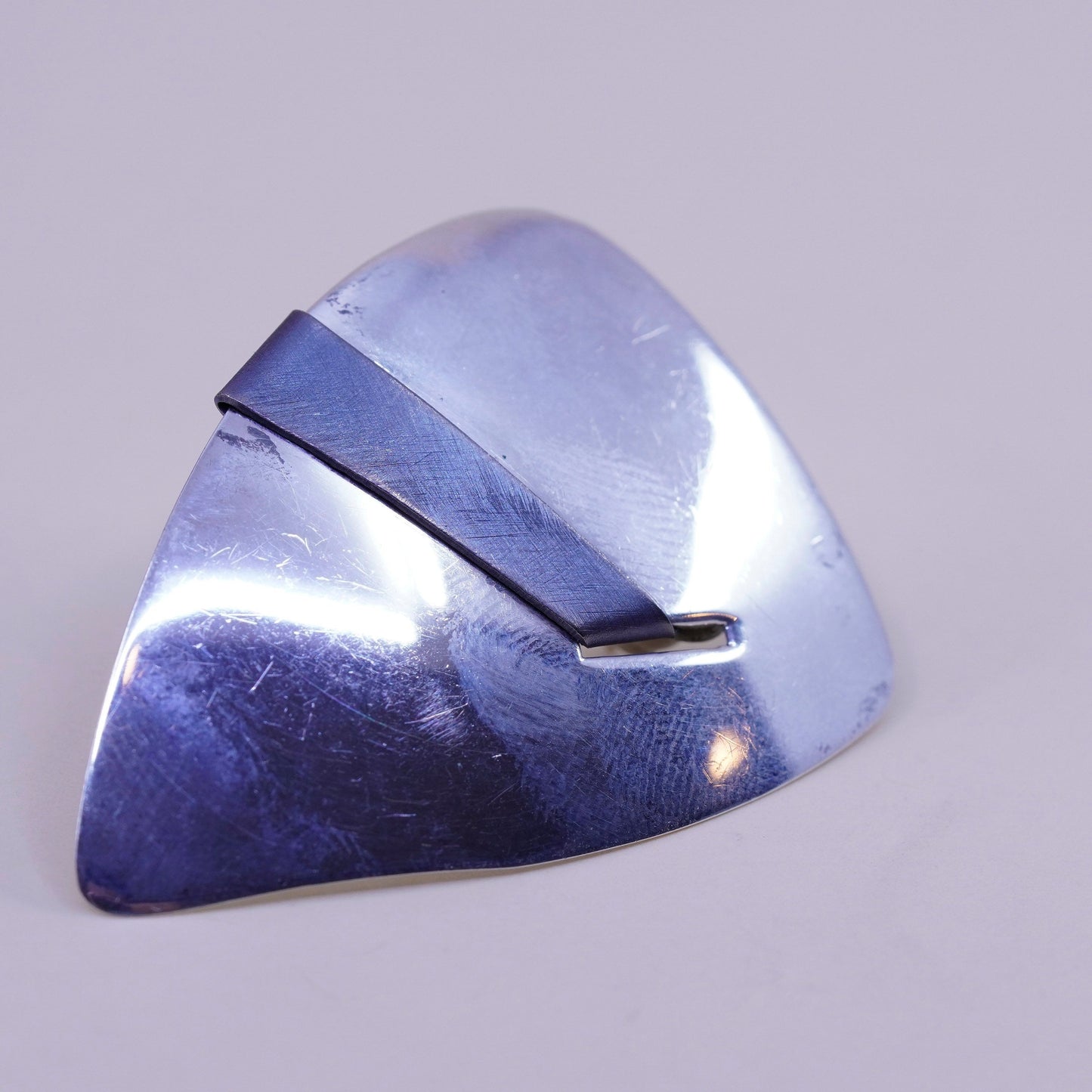Vintage modern Sterling silver handmade earrings, southwestern 925 studs