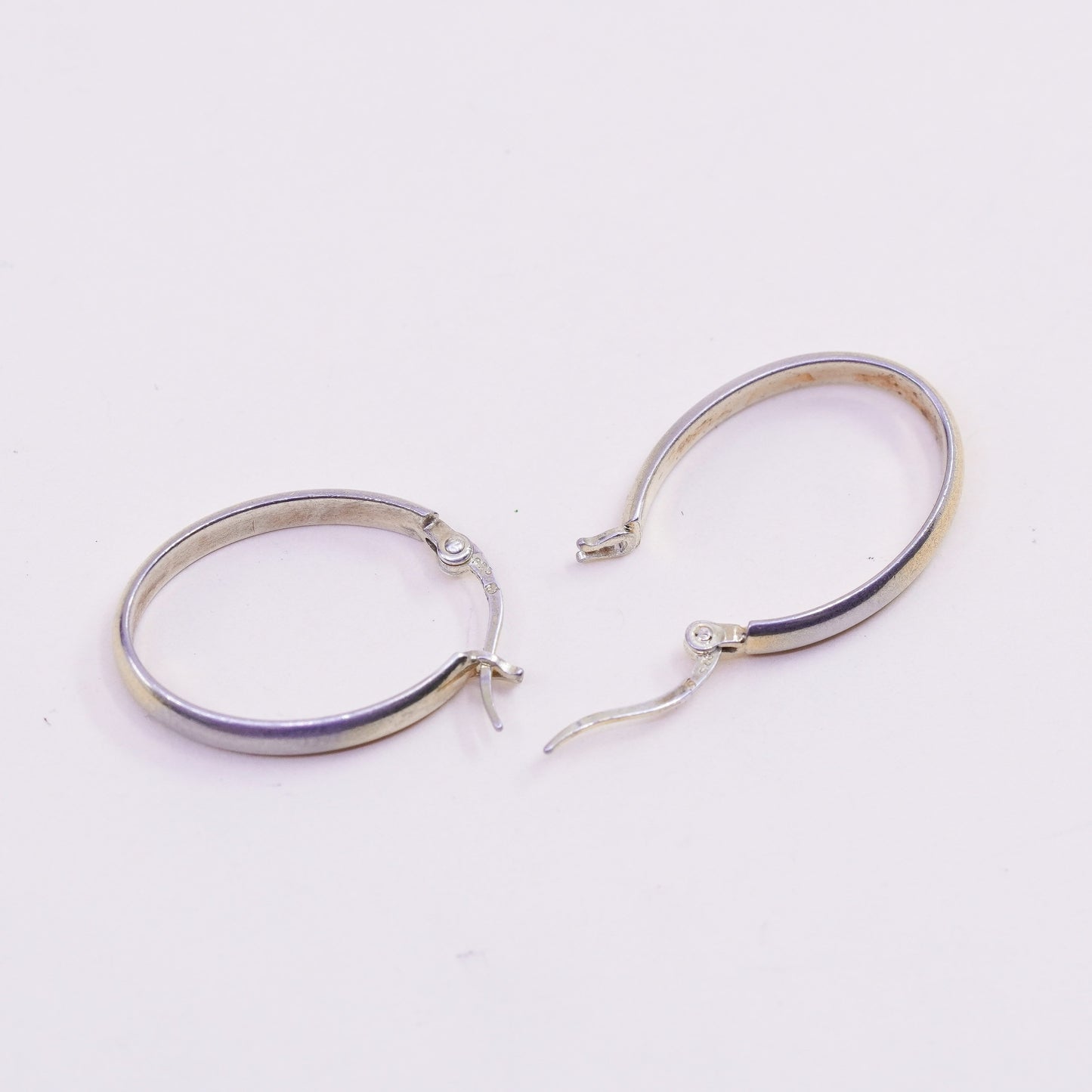 0.75”, vermeil gold over sterling silver loop earrings, minimalist, 925 hoops