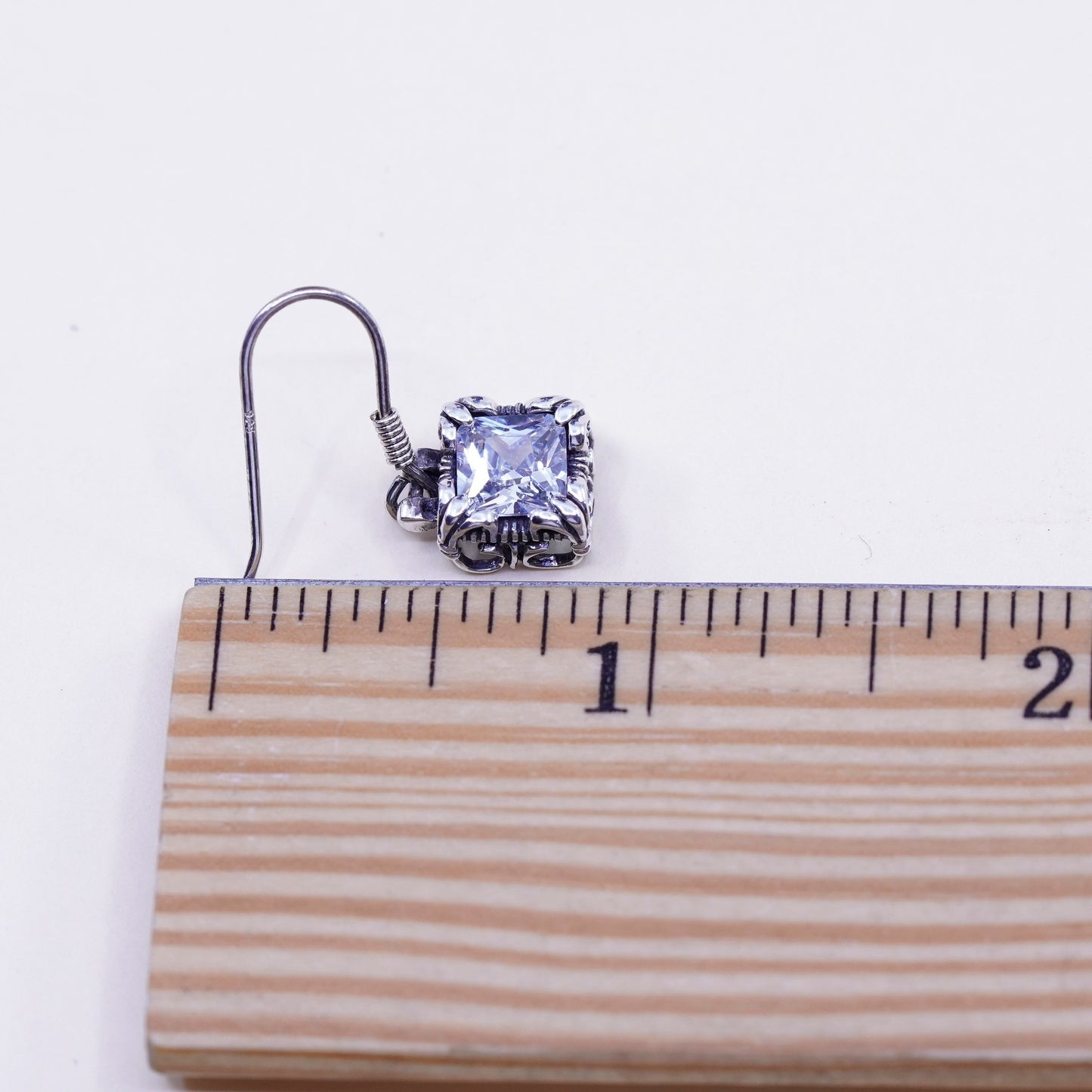 SILPADA RARE W0975 Uptown Cubic Zirconia Sterling 925 Silver Earrings RETIRED