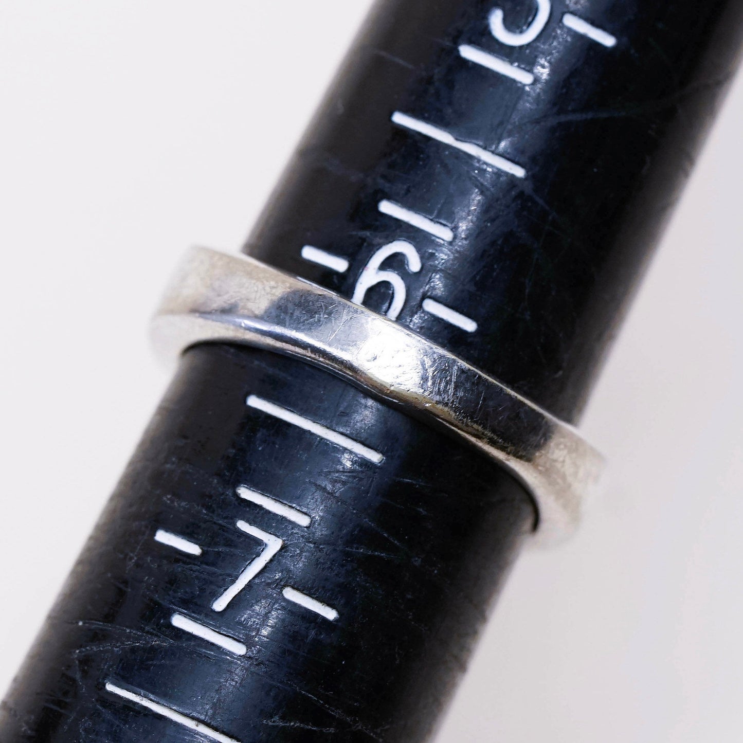 sz 6.25, vintage Sterling silver handmade ring, 925 band w/ opal N amethyst