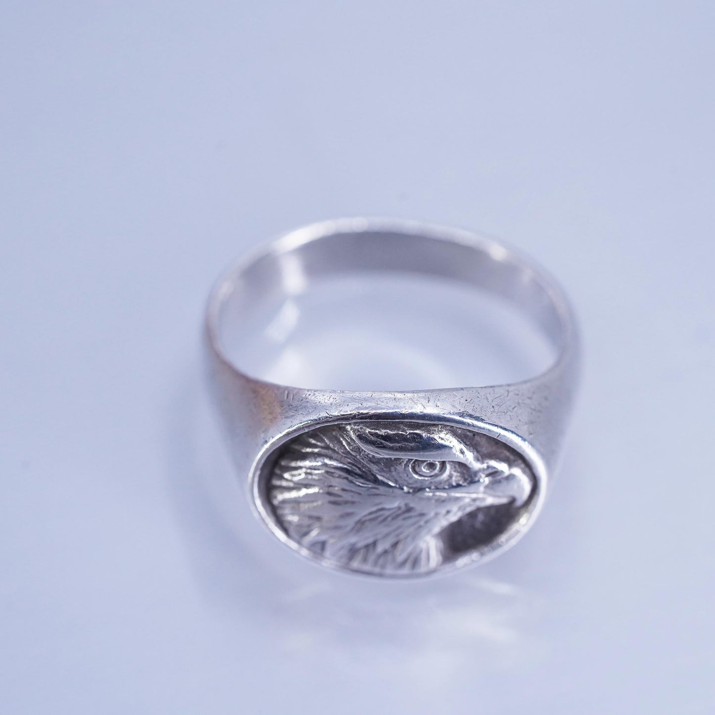 Size 9.25, James Avery Sterling 925 silver Symbol of Freedom Bald Eagle Ring