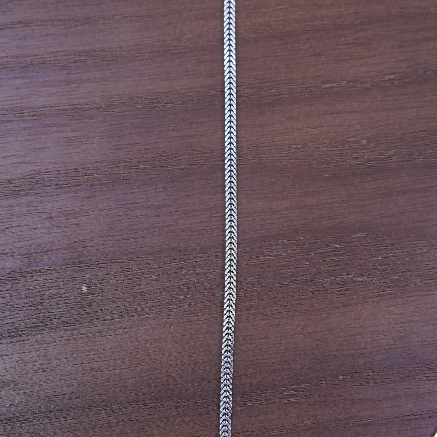 20”, 3mm, vintage Sterling silver handmade necklace, 925 wheat link chain