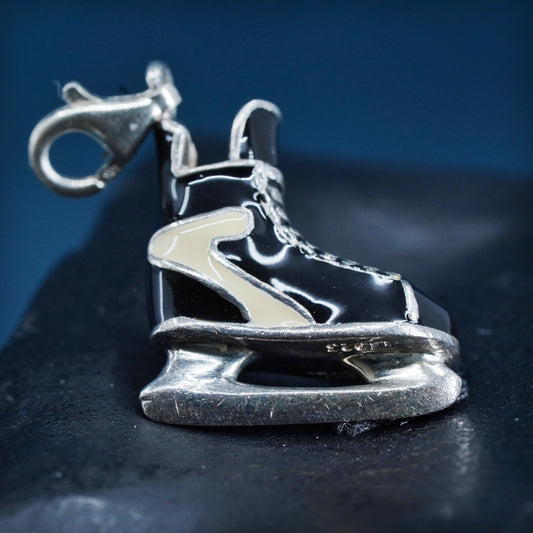 Vintage Thomas Sabo Sterling Silver enamel skiing boots Pendant Norway