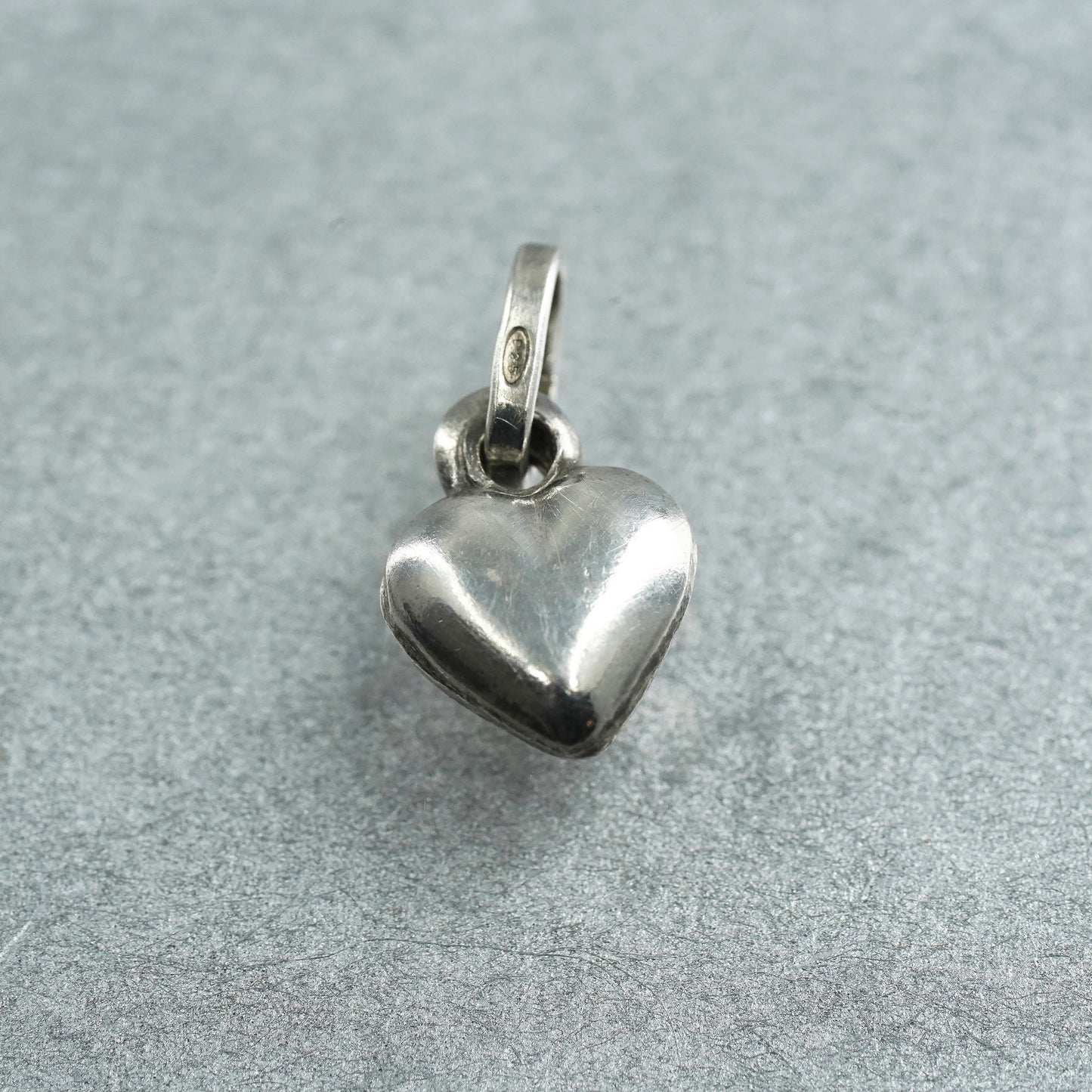 vintage sterling 925 silver heart charm pendant