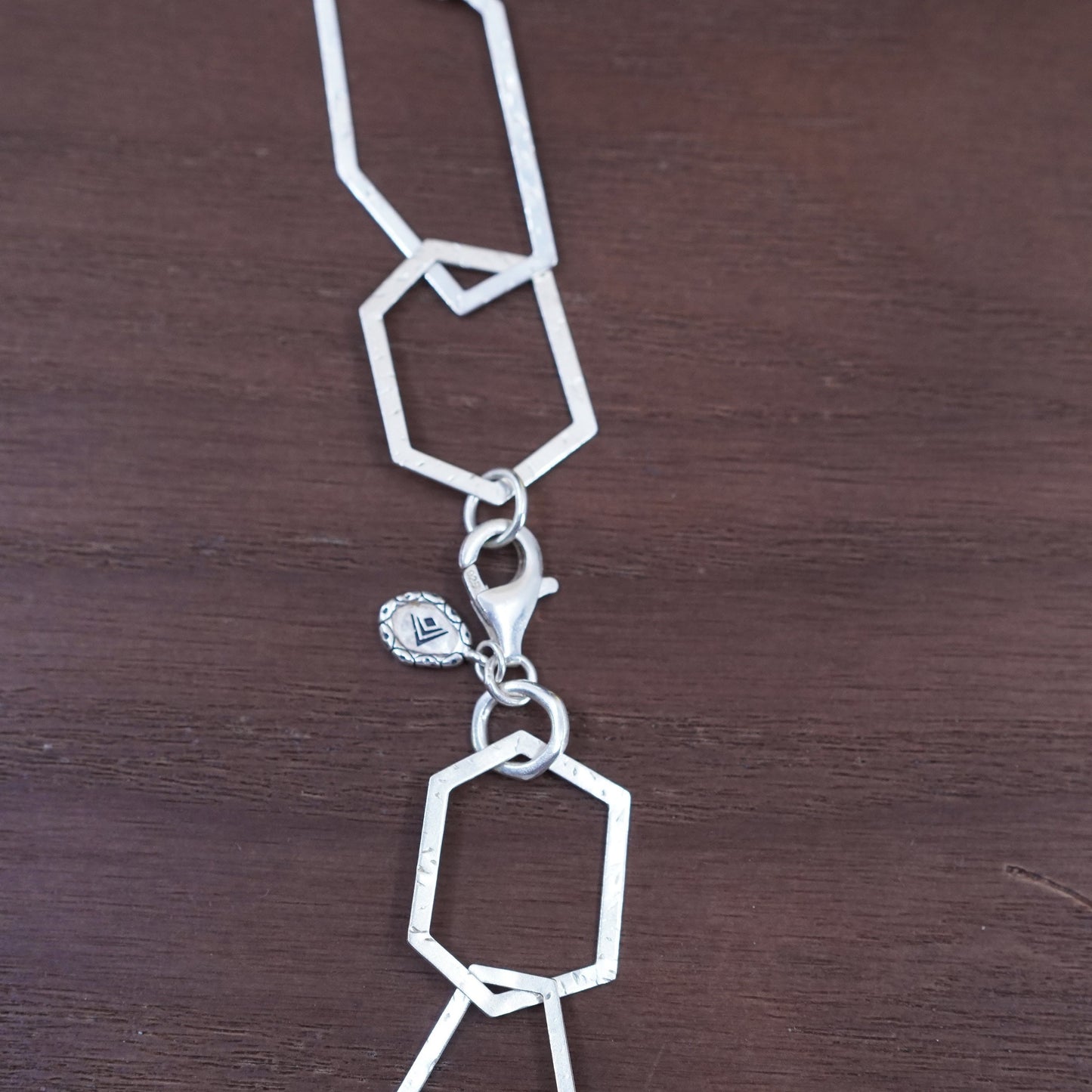 32”, Silpada N3225 MAKE CONNECTIONS Textured Sterling Silver 925 necklace