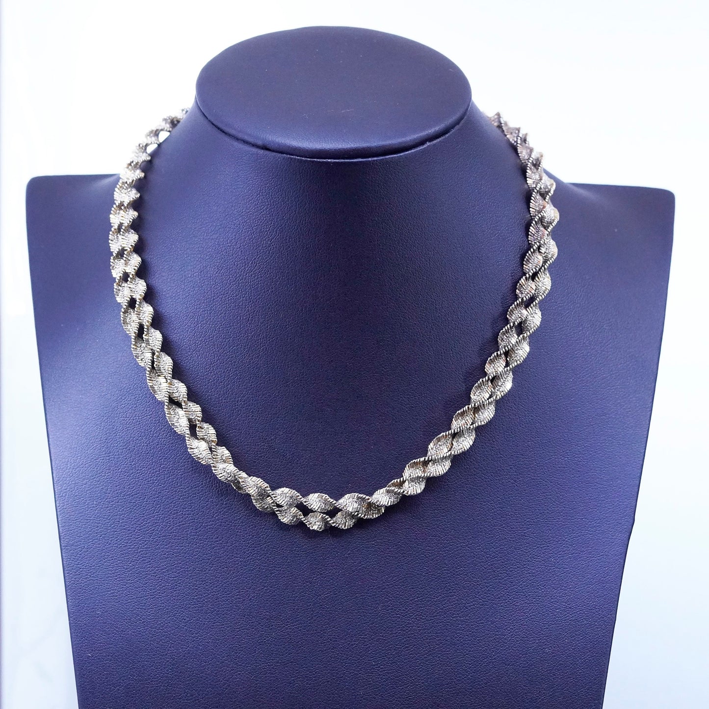 30”, Milor vermeil gold over Sterling silver necklace, 925 herringbone chain