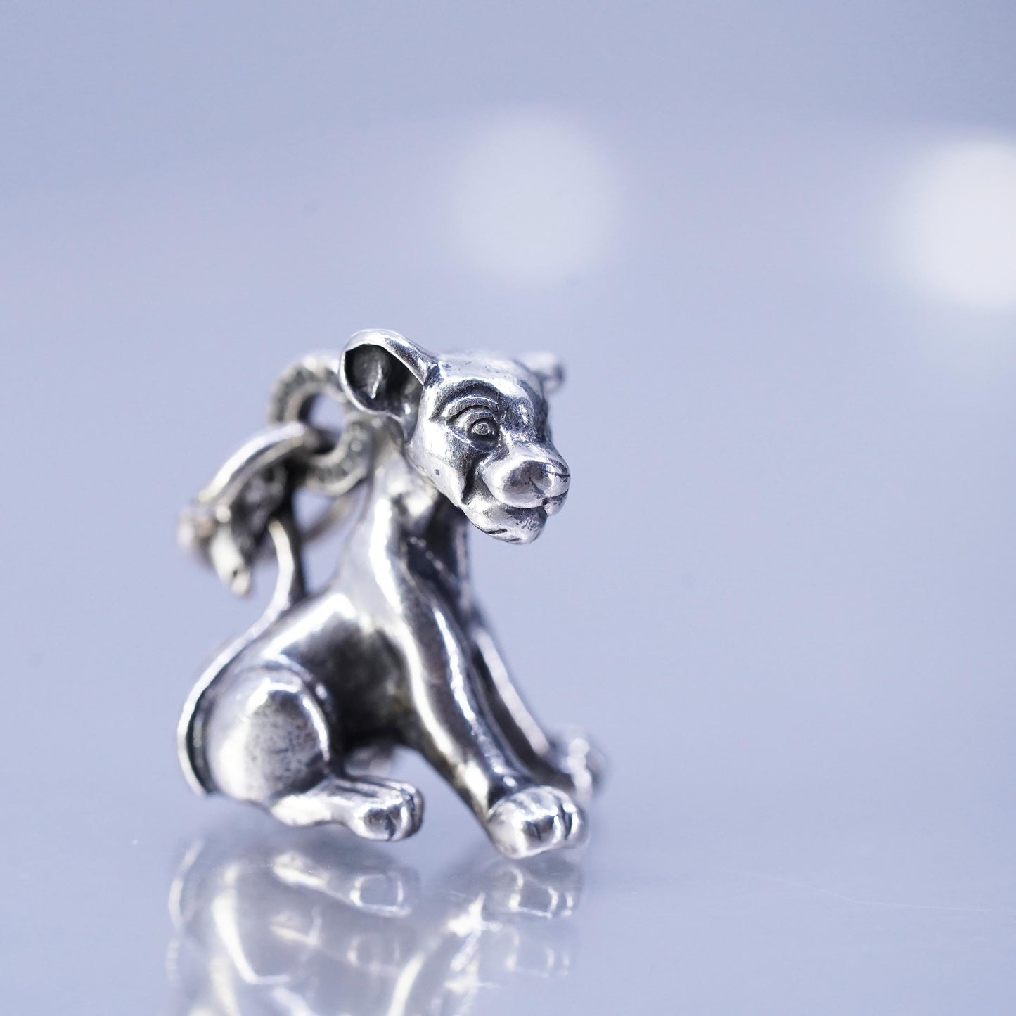 Jaq Disney Limited Edition Sterling Silver 925 Charm Pendant 3D Lion King Simba