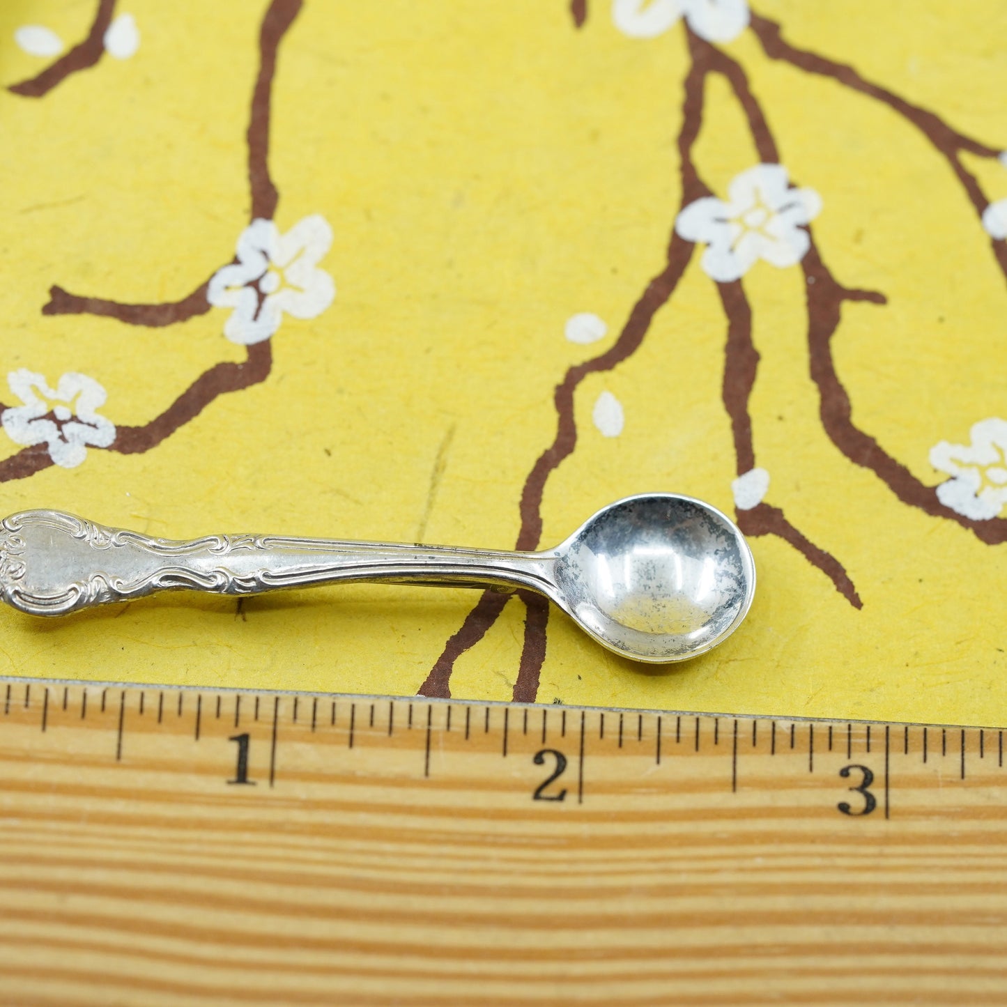 Vintage sterling silver handmade brooch, 925 spoon pin