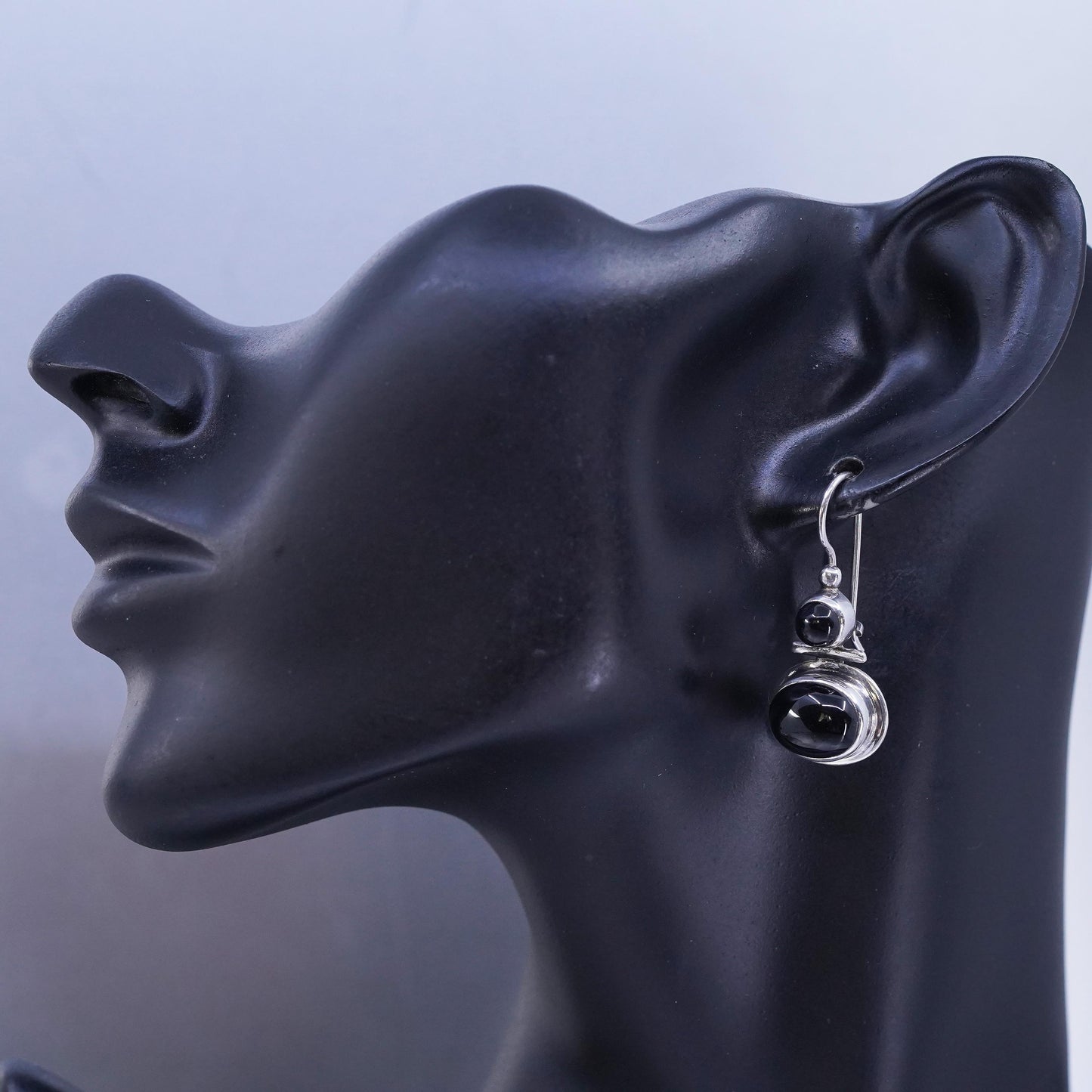 SILPADA Silpada 925 Sterling Silver DLB Black Onyx drop Earrings W0461