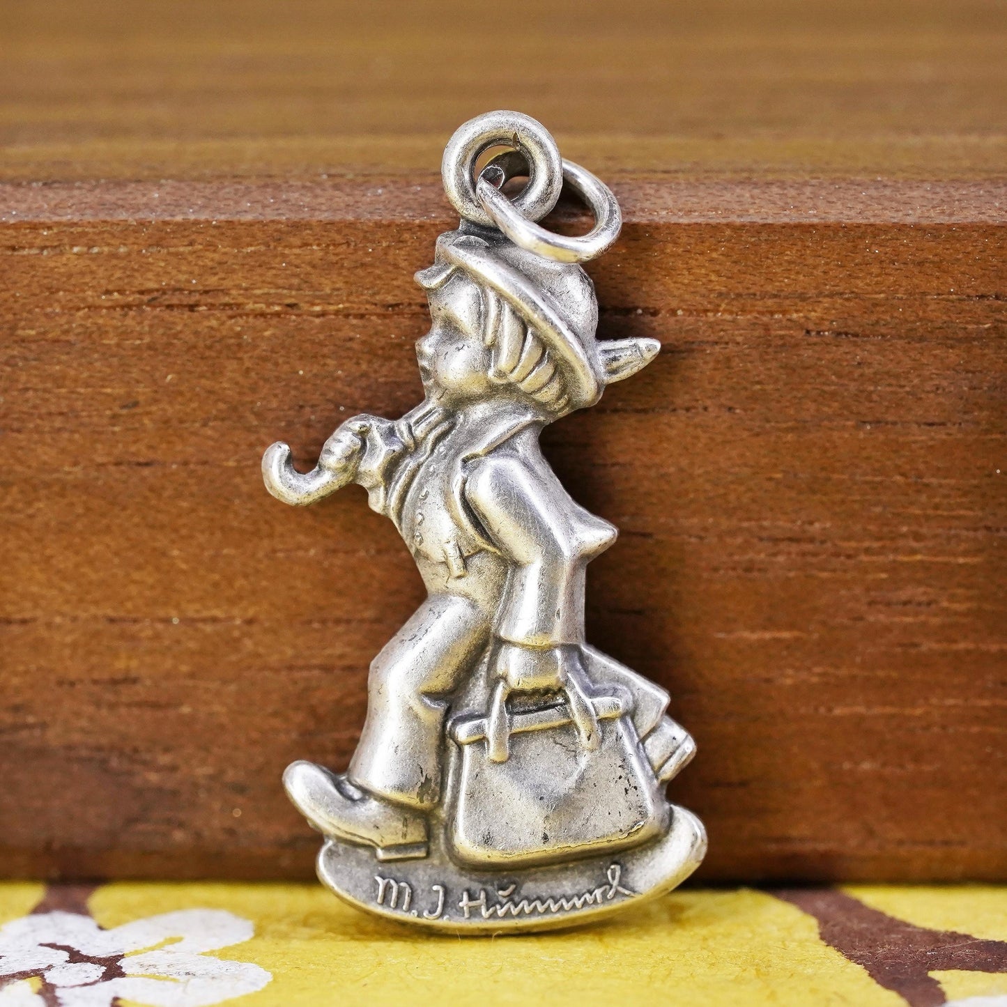 Vintage Goebel Hummel Figurines Sterling silver pendant, 925 figure charm