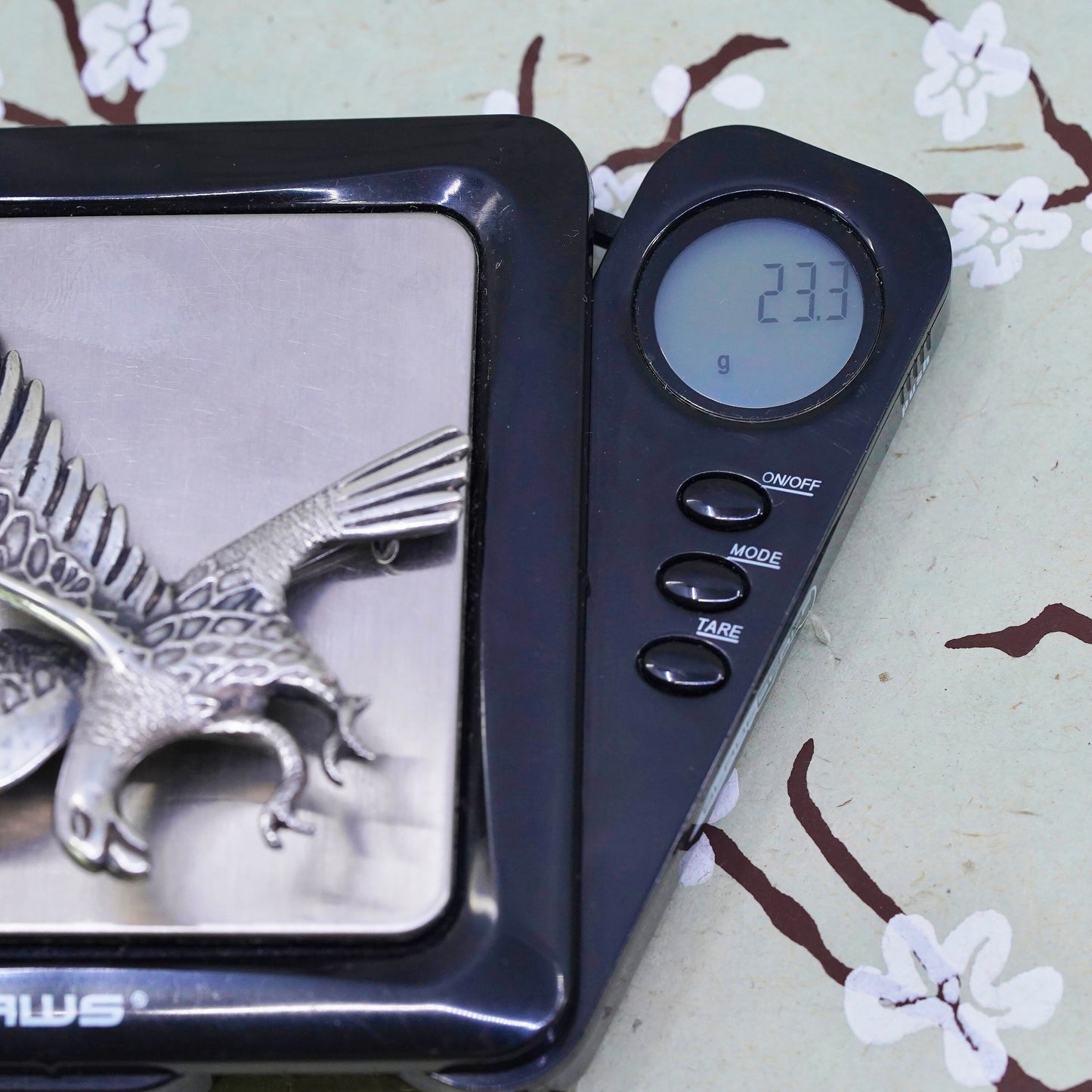 Vintage Industria Peruana 900 Sterling Silver Eagle or Condor Brooch Peruvian