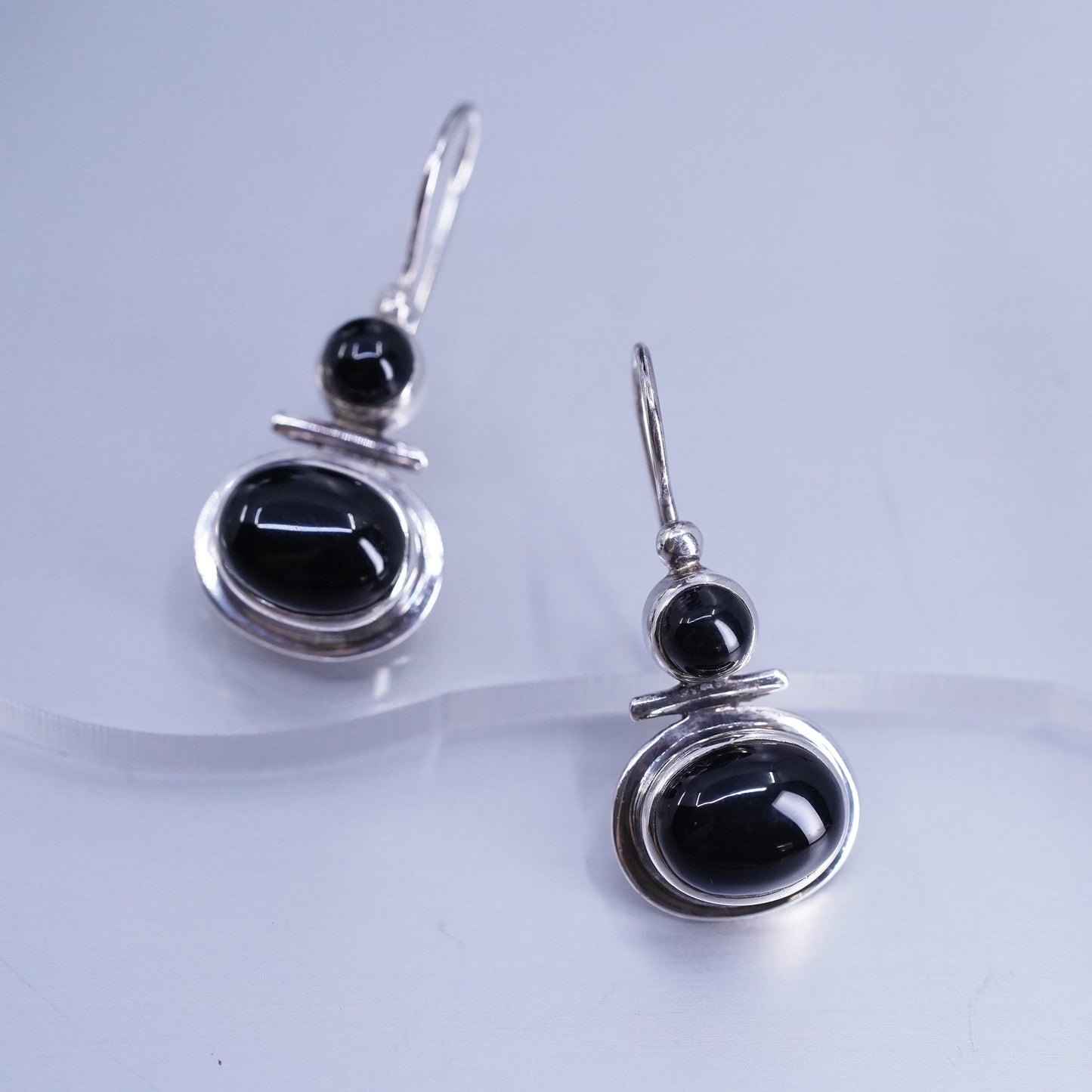 SILPADA Silpada 925 Sterling Silver DLB Black Onyx drop Earrings W0461