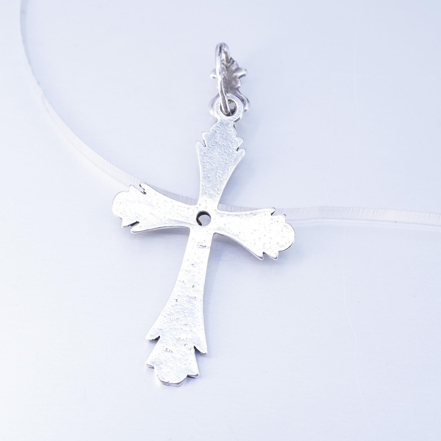 Vintage sterling 925 silver cross pendant