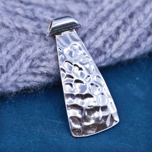 Vintage silpada Sterling silver handmade pendant, 925 hammered teardrop