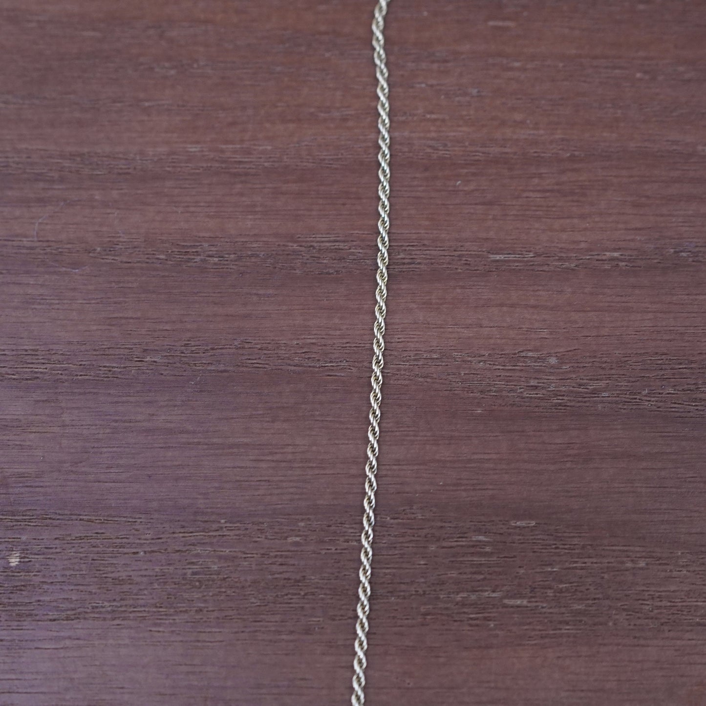 18”, danecraft vermeil gold Sterling silver necklace, Italy 925 rope chain