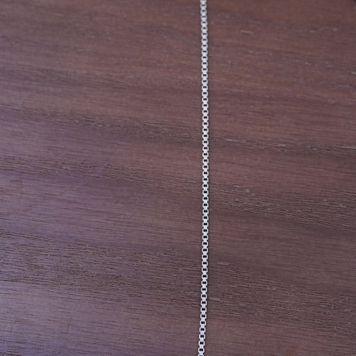 18”, 1.6mm, vintage Sterling silver box chain, Italy 925 necklace