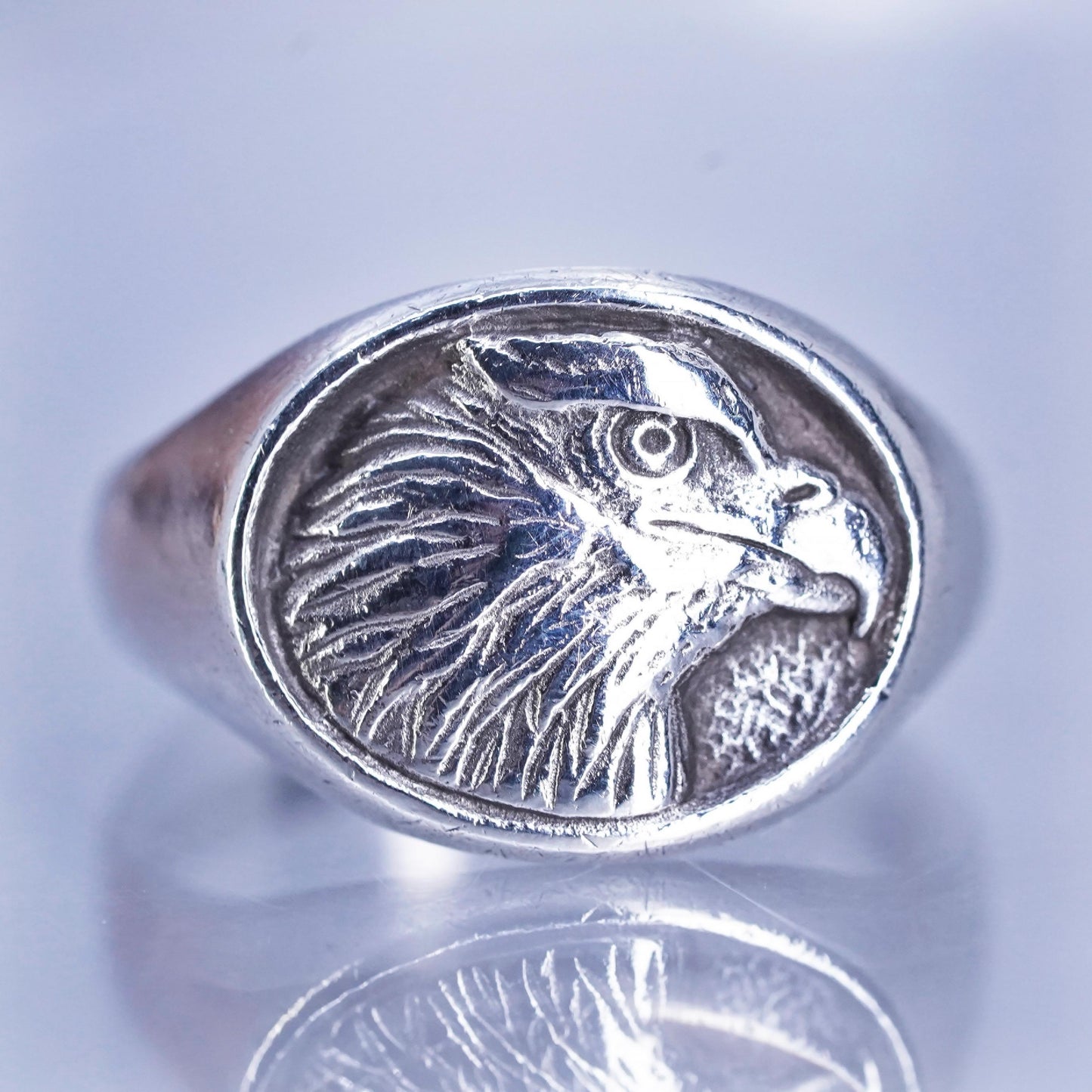 Size 9.25, James Avery Sterling 925 silver Symbol of Freedom Bald Eagle Ring