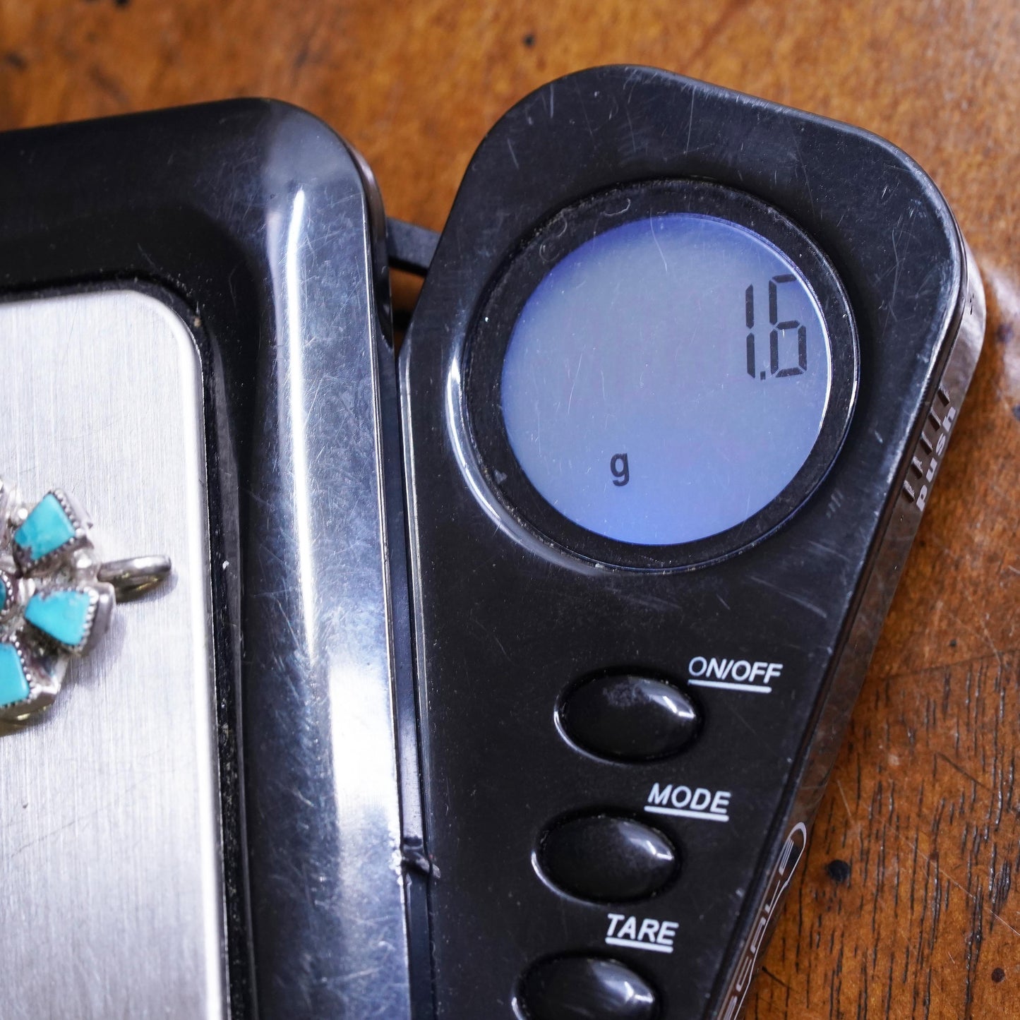 Natuve American southwestern sterling silver 925 flower pendant with turquoise