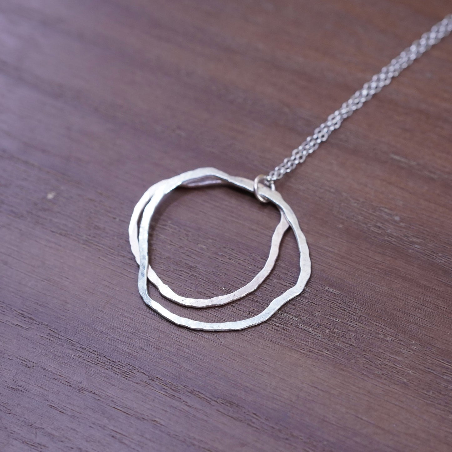 18”, simply sublime jewelry | Sterling silver necklace, 925 circle pendant