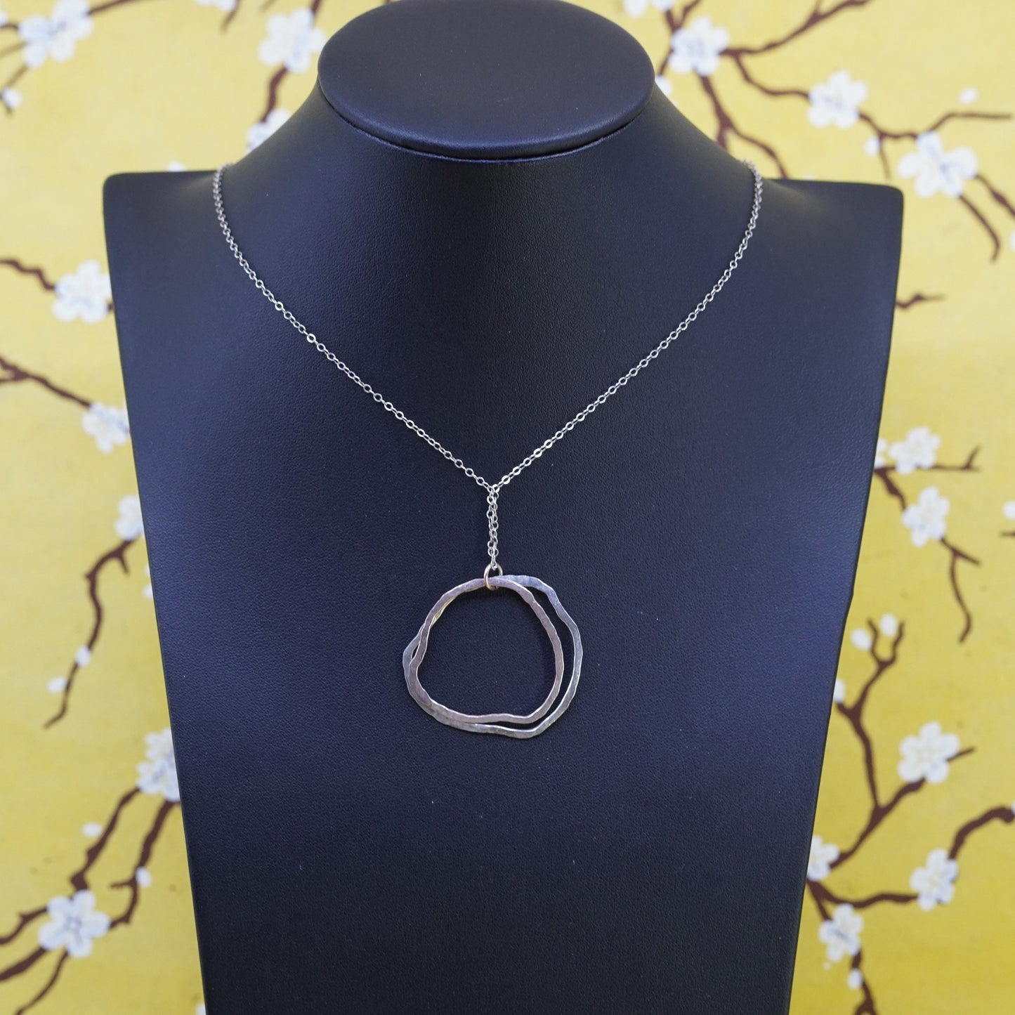 18”, simply sublime jewelry | Sterling silver necklace, 925 circle pendant