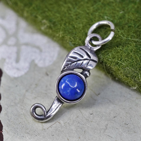 Relios Carolyn pollack handmade Sterling 925 silver pendant with lash lazuli