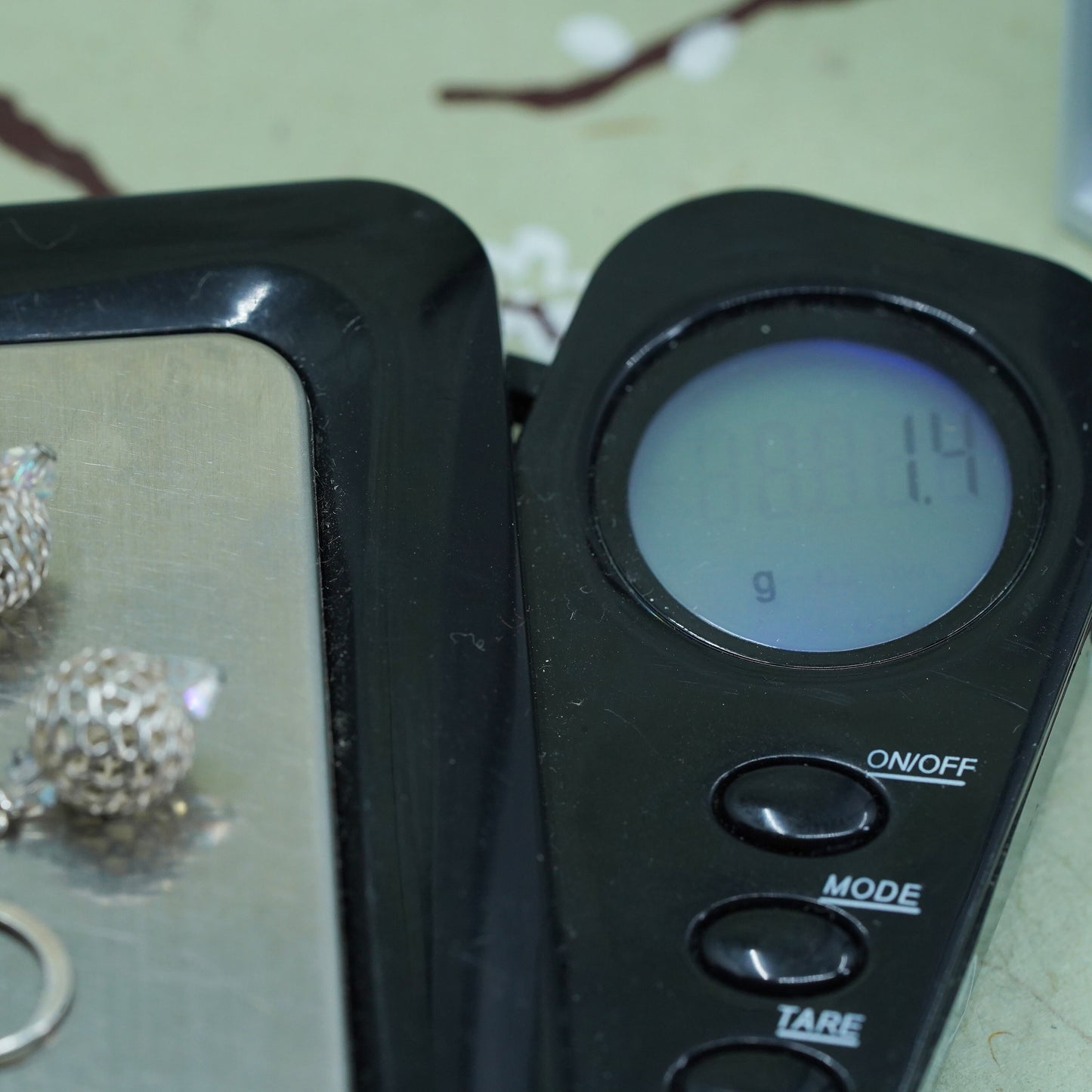 Vintage sterling silver handmade earrings, 925 filigree beads