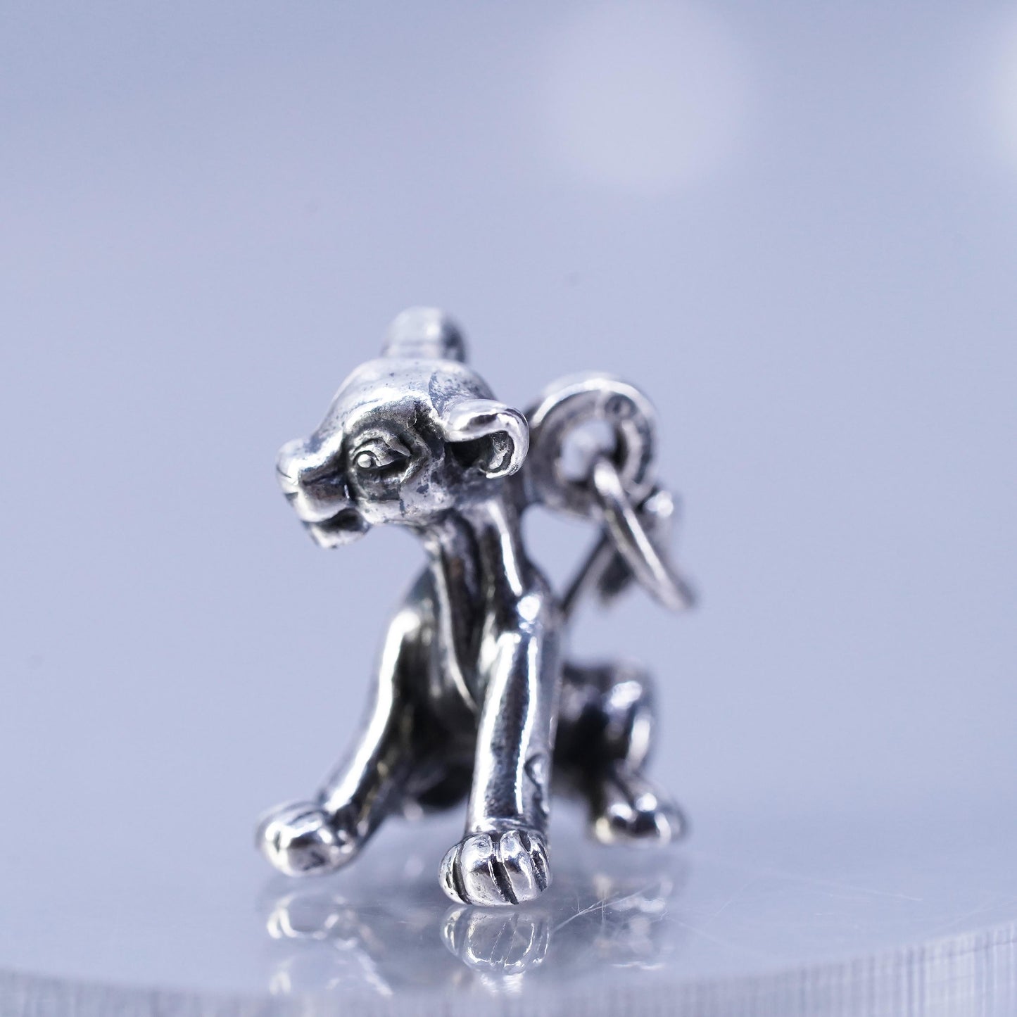 Jaq Disney Limited Edition Sterling Silver 925 Charm Pendant 3D Lion King Simba