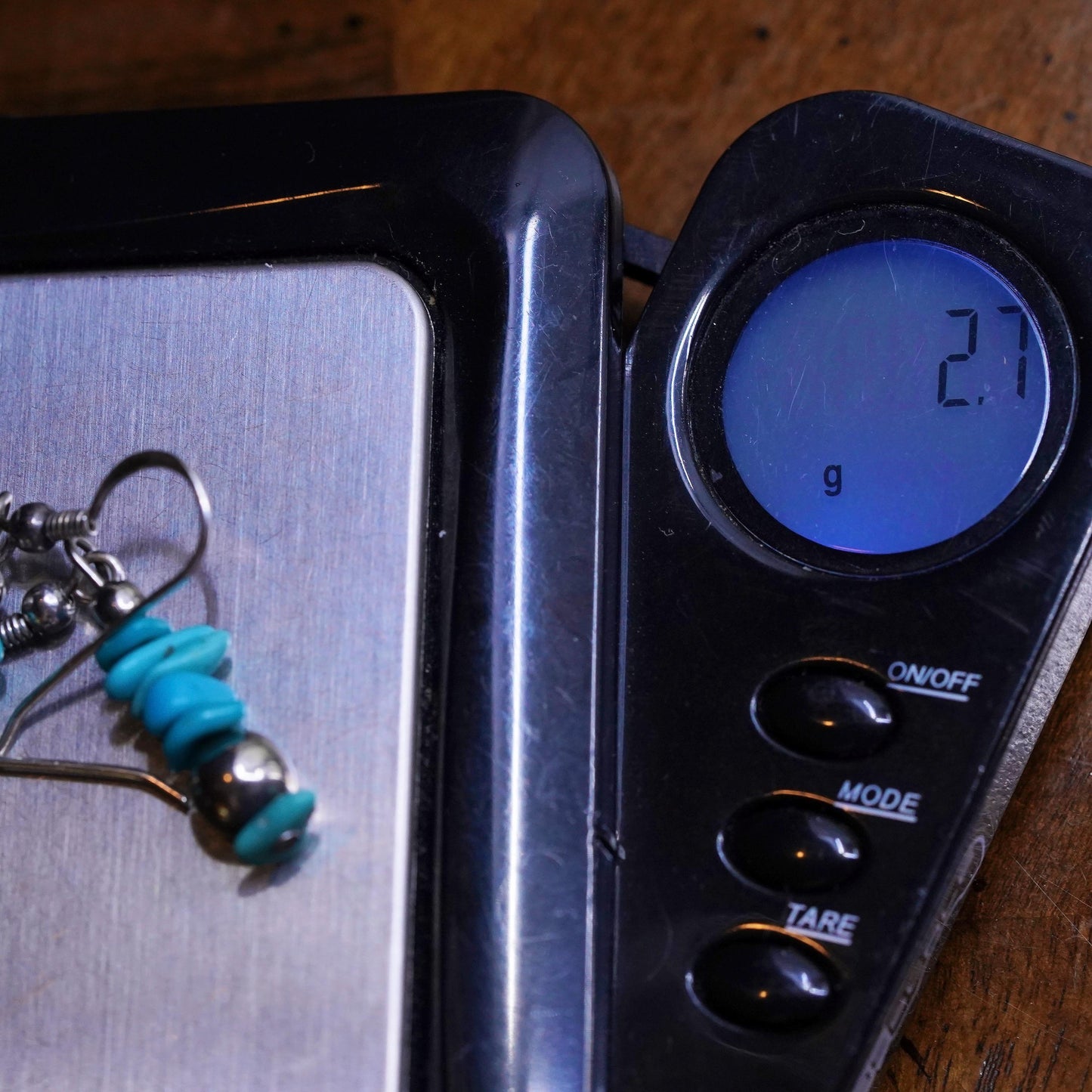 Southwestern sterling silver 925 handmade earrings with turquoise beads