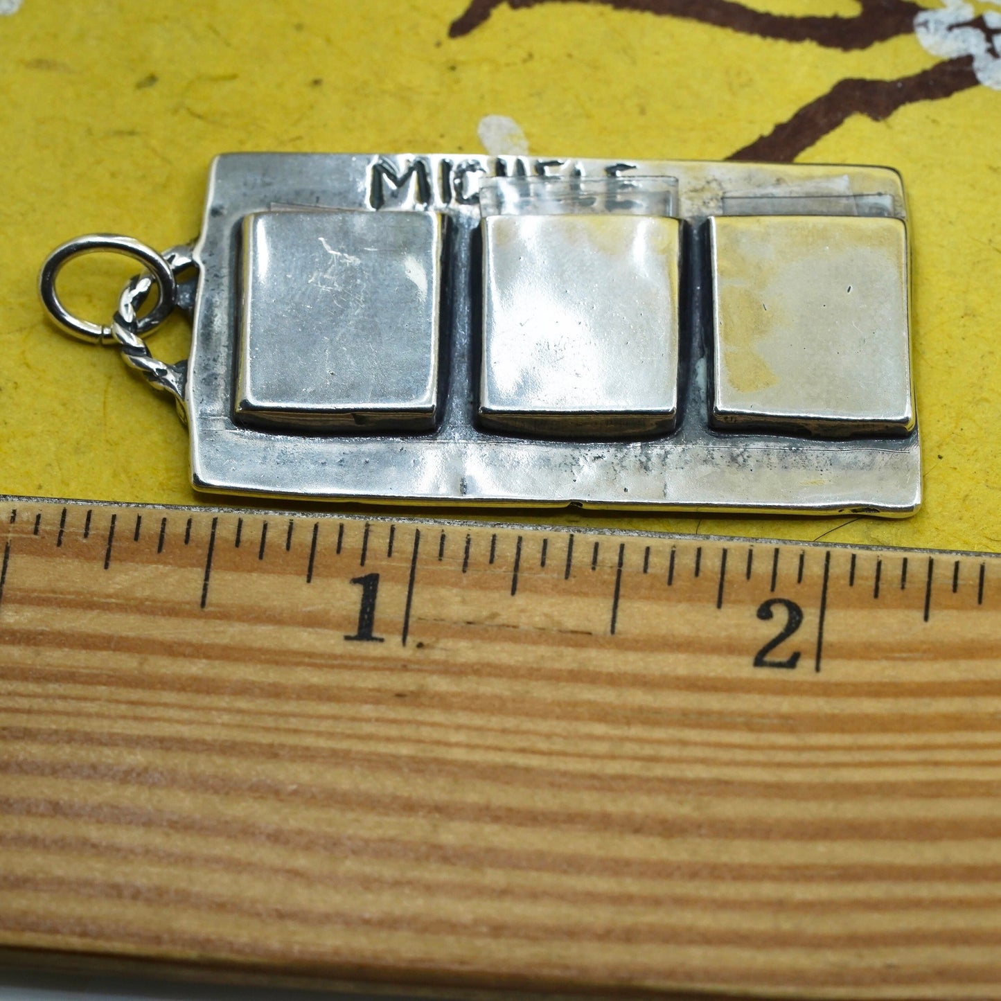 michele baratta sterling silver 925 pendant, photo locket “forever in my heart