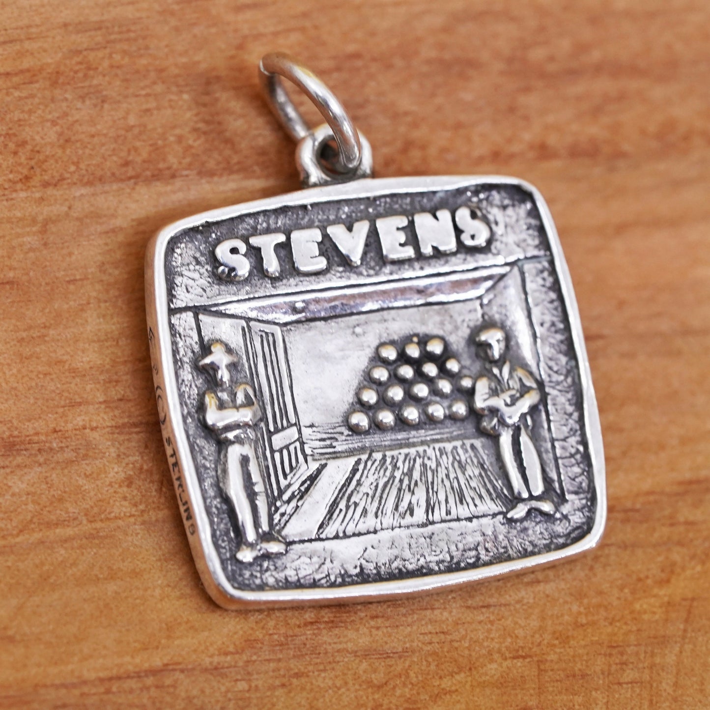 Vintage sterling silver handmade pendant, 925 tag “Fort Stevens Hammond”