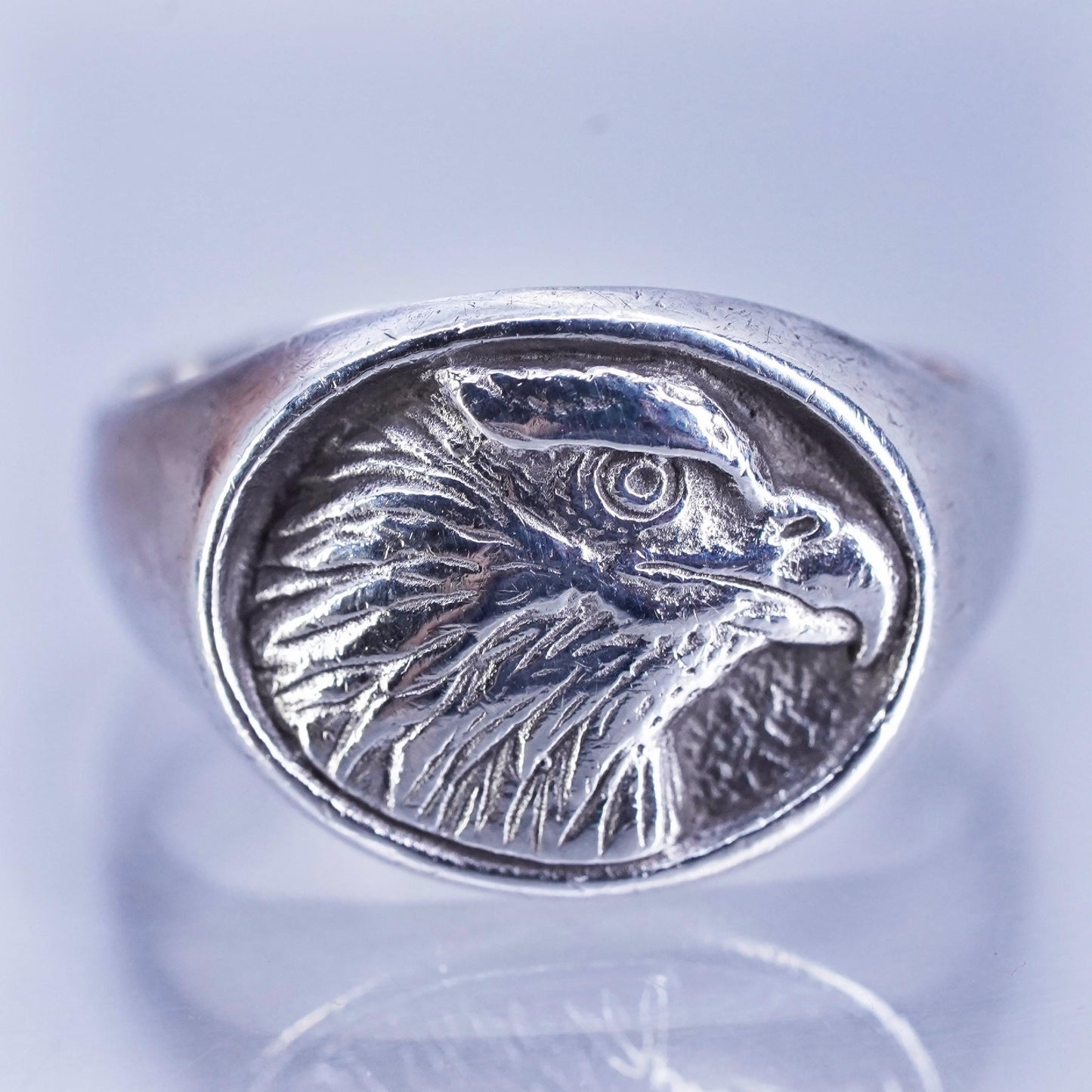 Size 9.25, James Avery Sterling 925 silver Symbol of Freedom Bald Eagle Ring