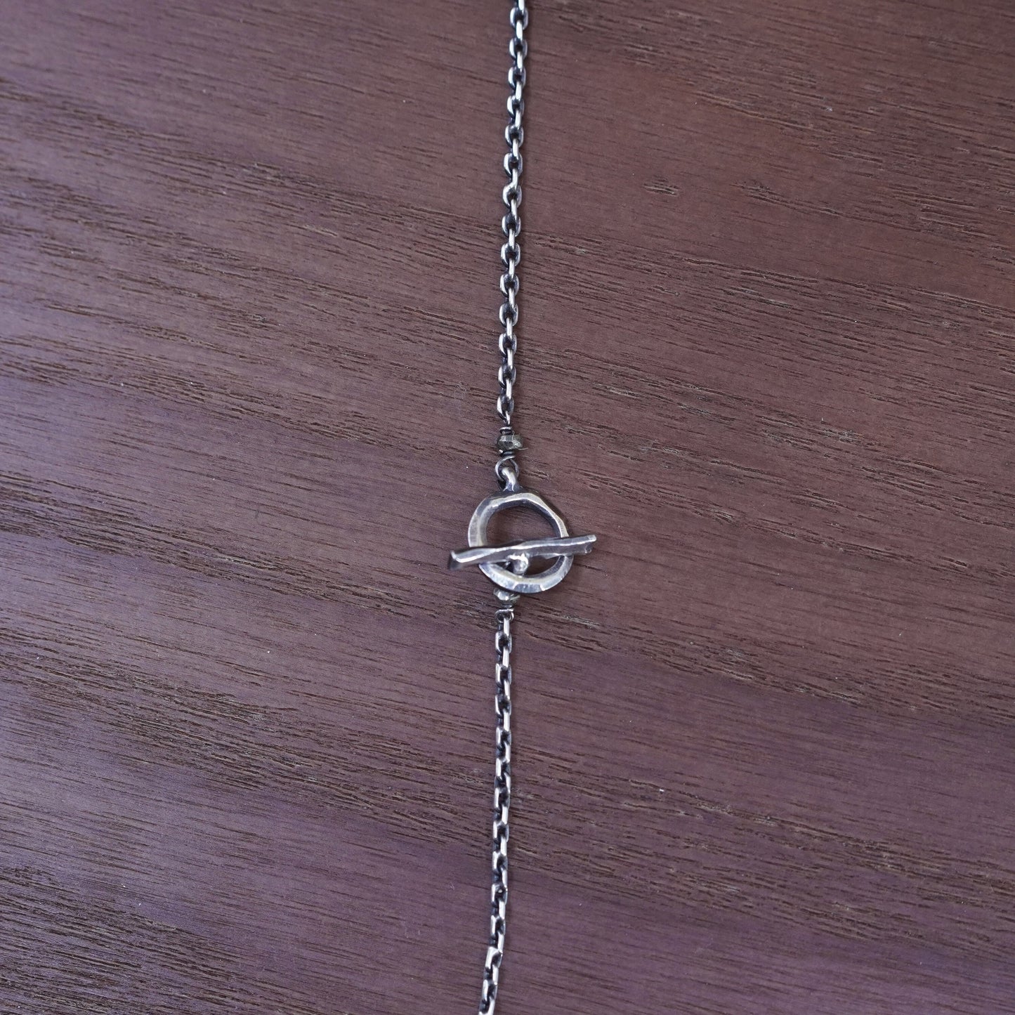 16”, Sterling 925 Silver Circle Chain Necklace arrow Pendant and flower charm