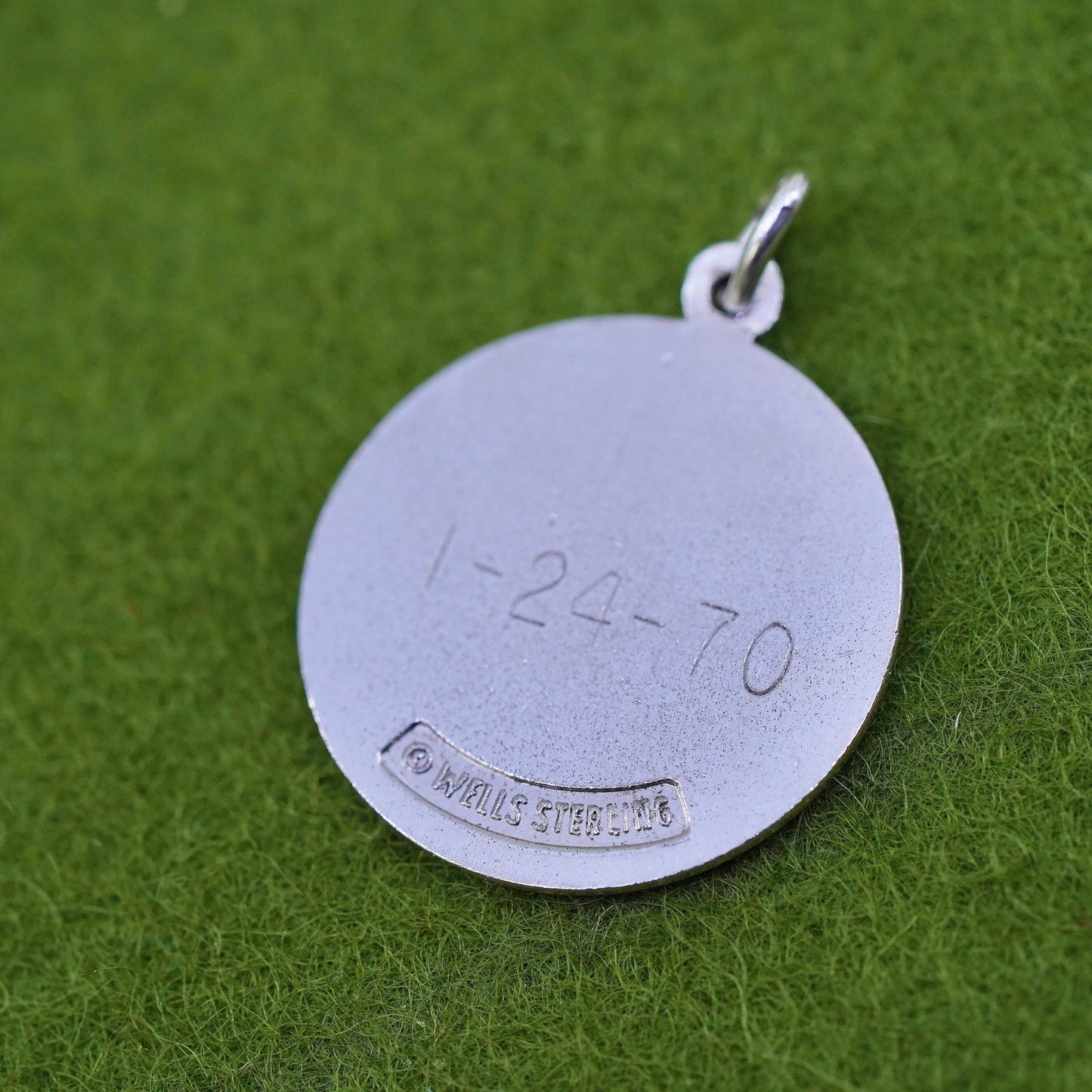 sterling silver graduation pendant, 925 circle tag charm “to my maid of honor”