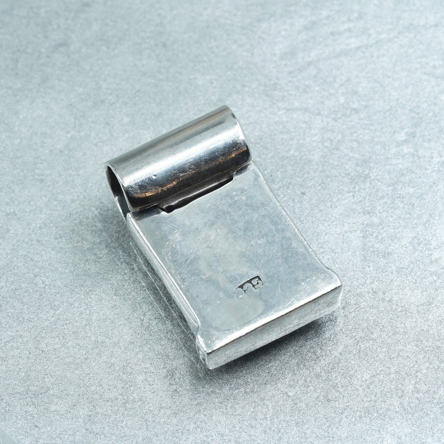Vintage sterling 925 silver handmade filigree square pendant