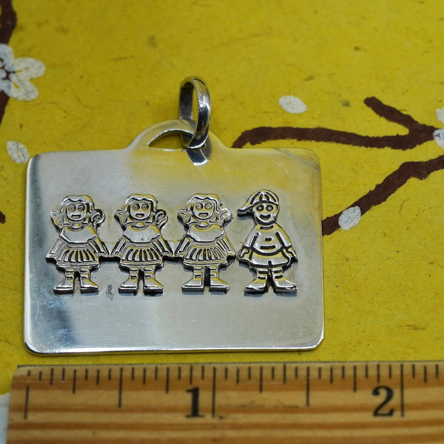 vintage sterling silver 925 save the children pendant